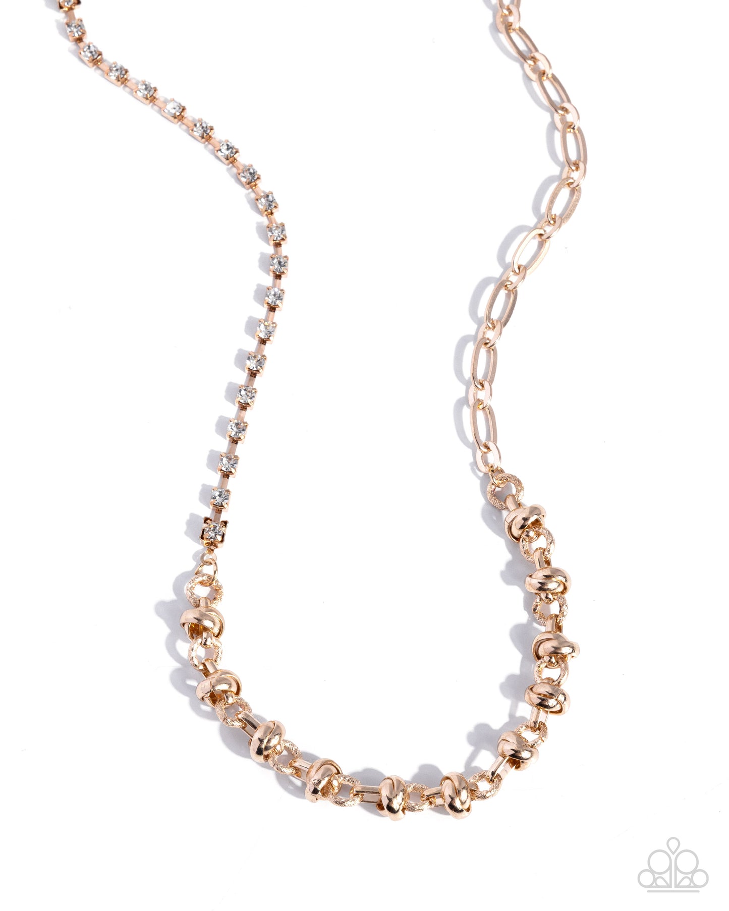 Tangled Theme - gold - Paparazzi necklace