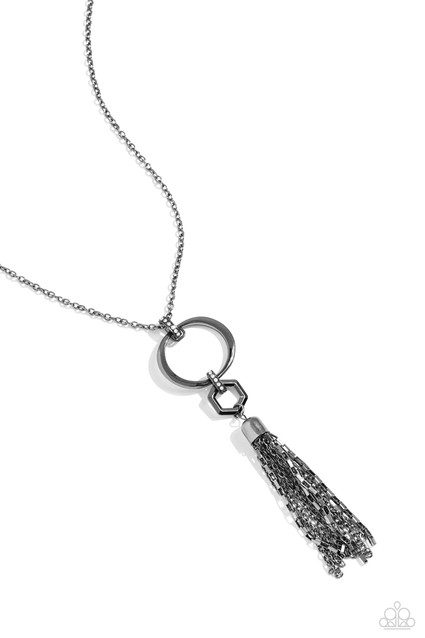 Tassel Tune - black - Paparazzi necklace