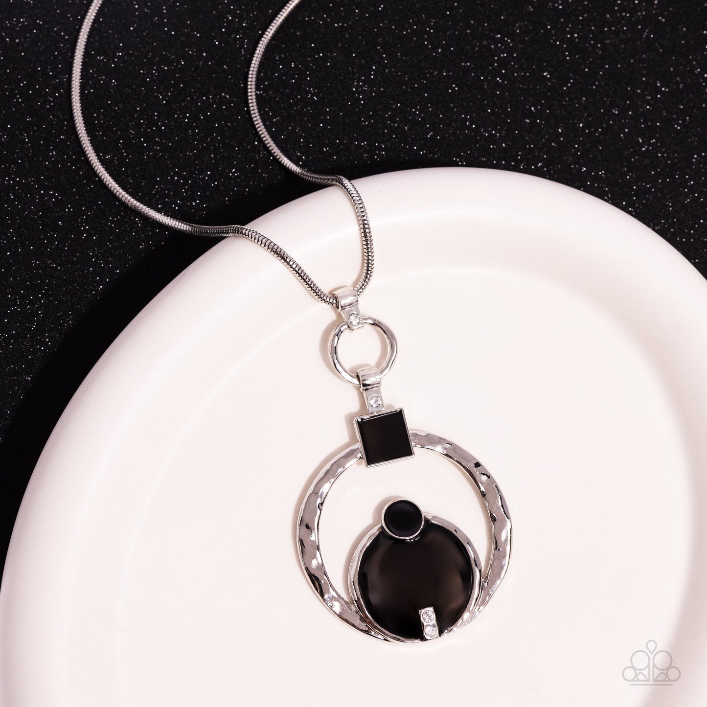 Tastefully Transparent - black - Paparazzi necklace