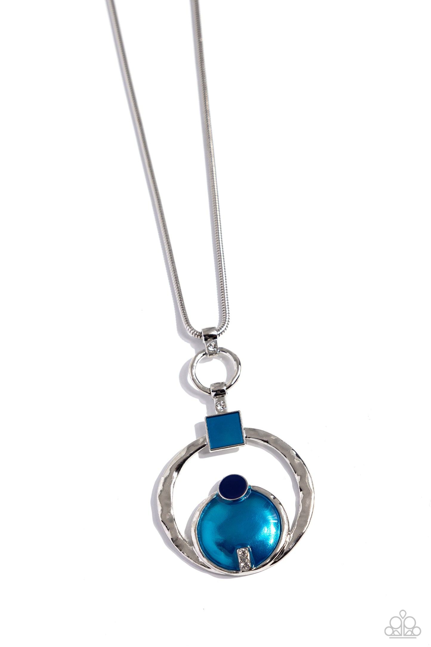 Tastefully Transparent - blue - Paparazzi necklace