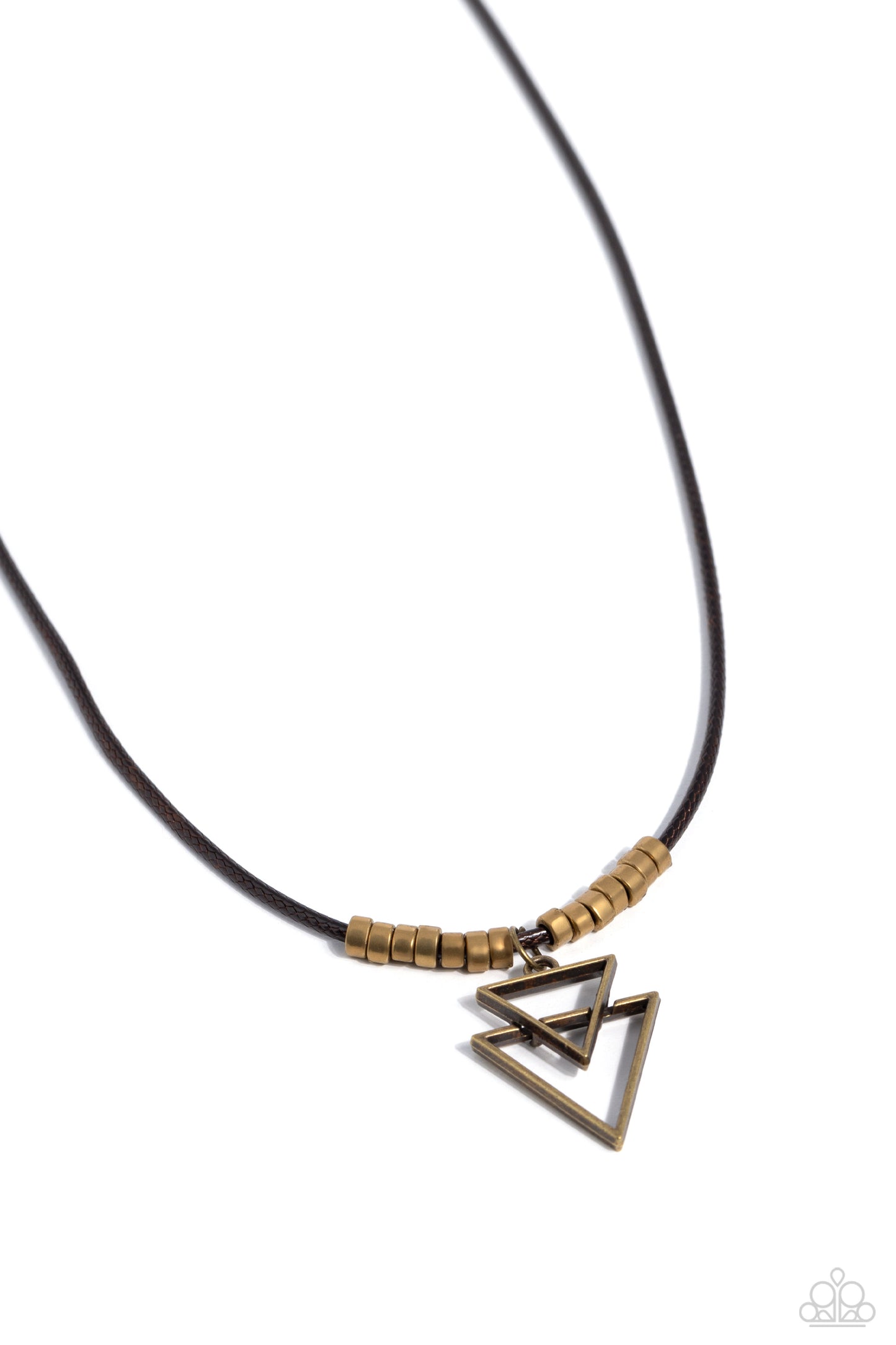 Terra Trifecta - brass - Paparazzi MENS necklace