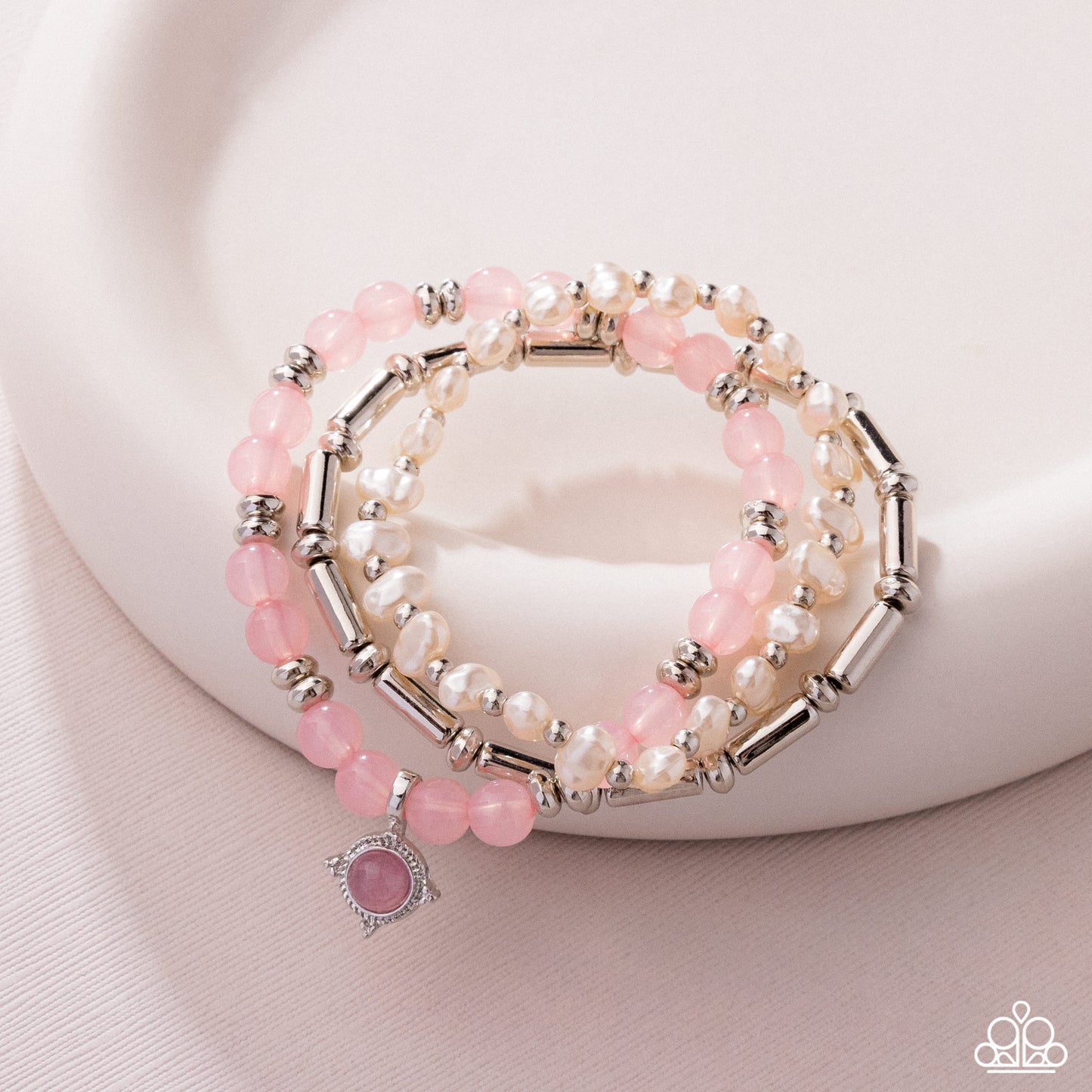Testing the Waters - pink - Paparazzi bracelet