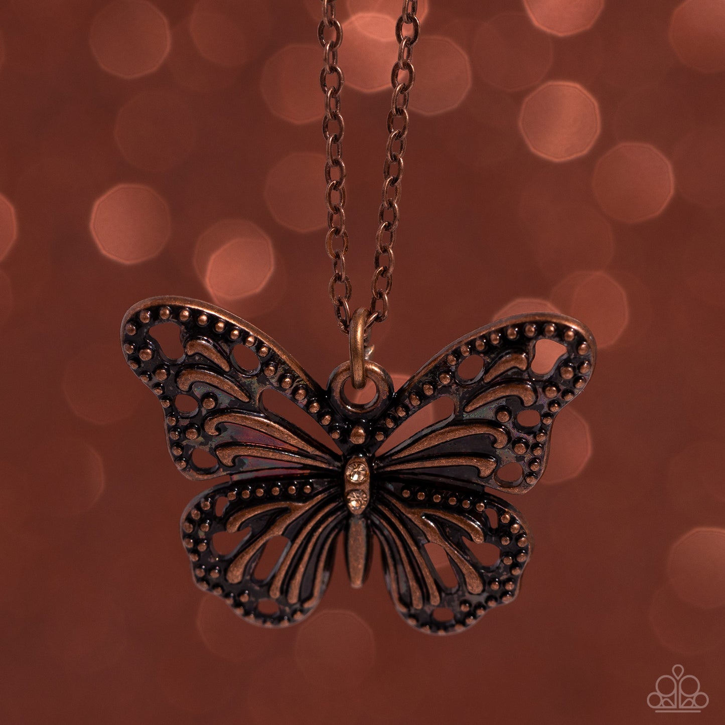 Textured Talent - copper - Paparazzi necklace