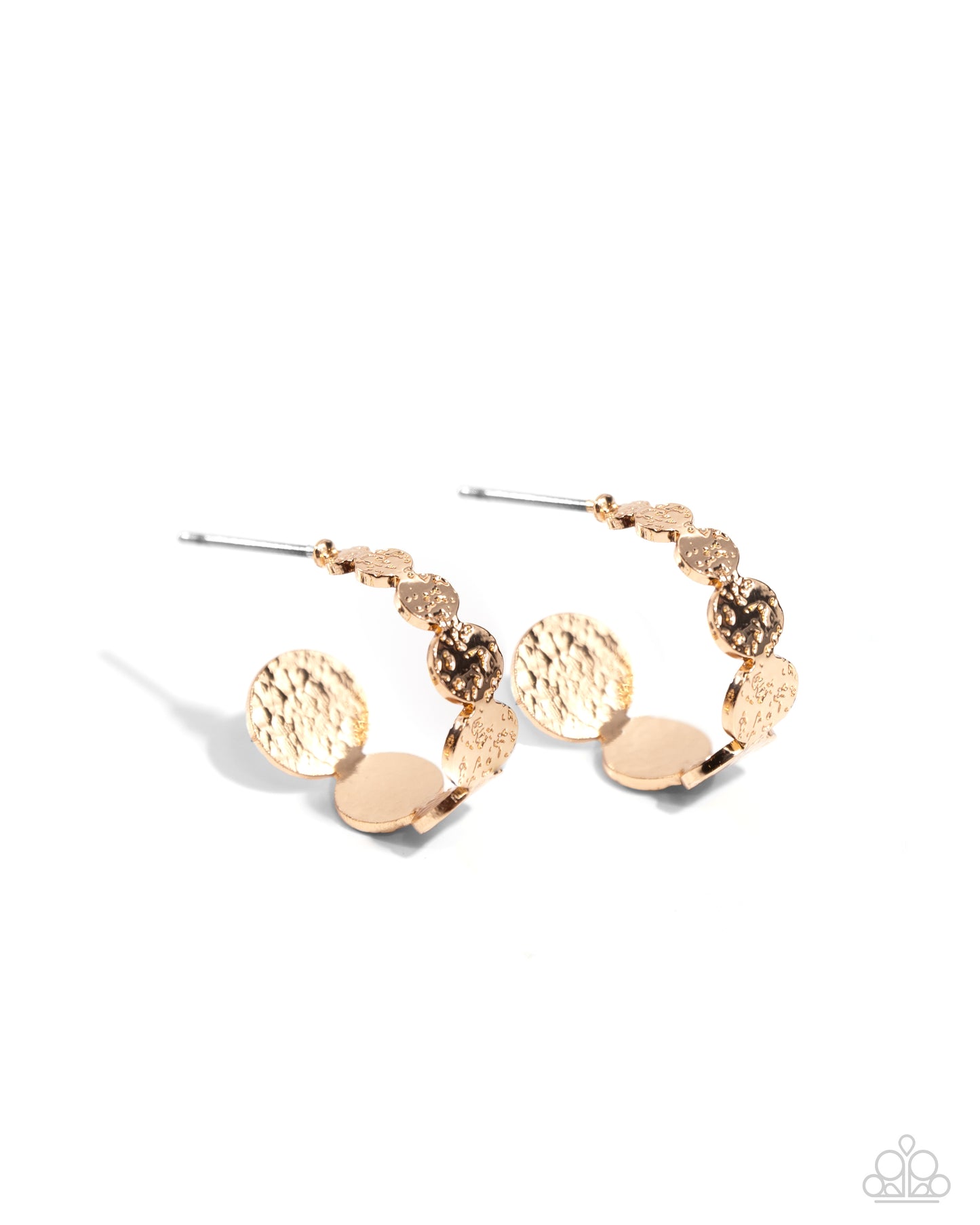 Textured Tease - gold - Paparazzi earrings