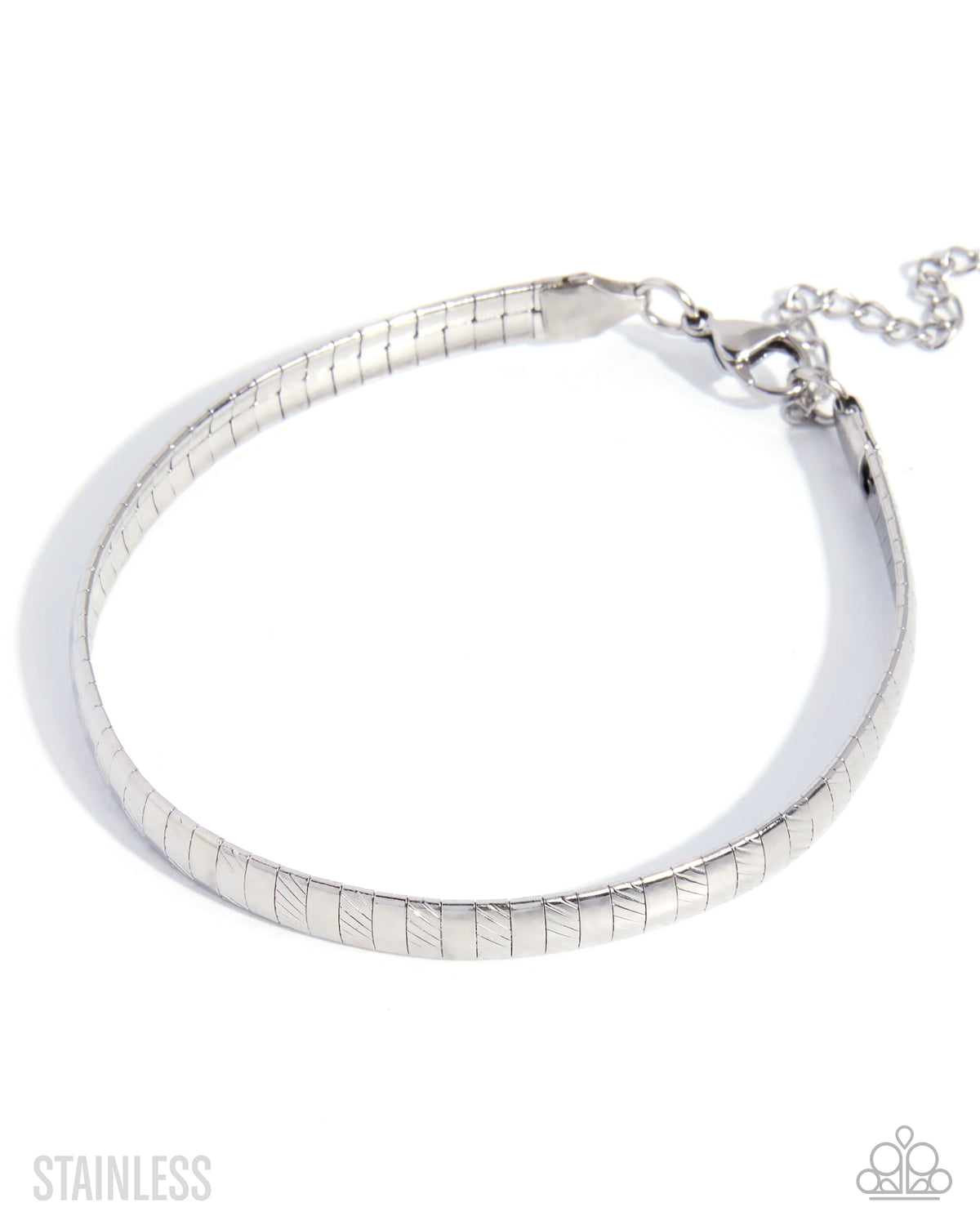 Textured Tyrant - silver - Paparazzi bracelet