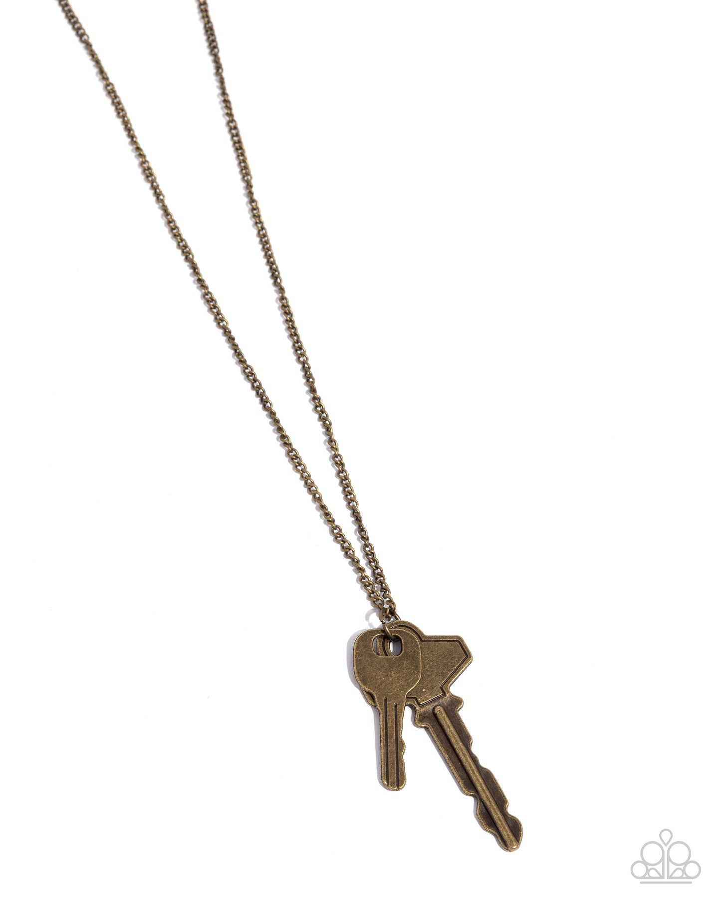 The Keynoter - brass - Paparazzi necklace