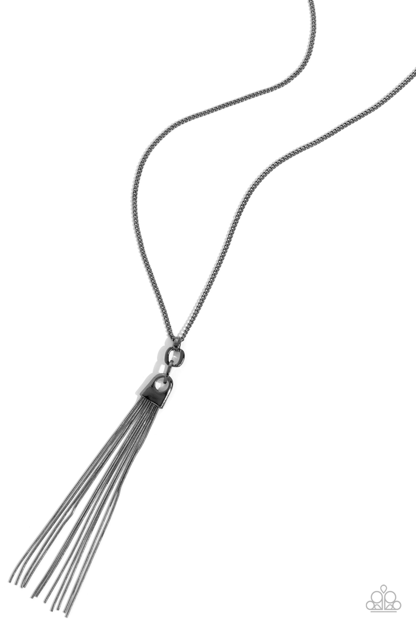 The STRANDS of Time - black - Paparazzi necklace