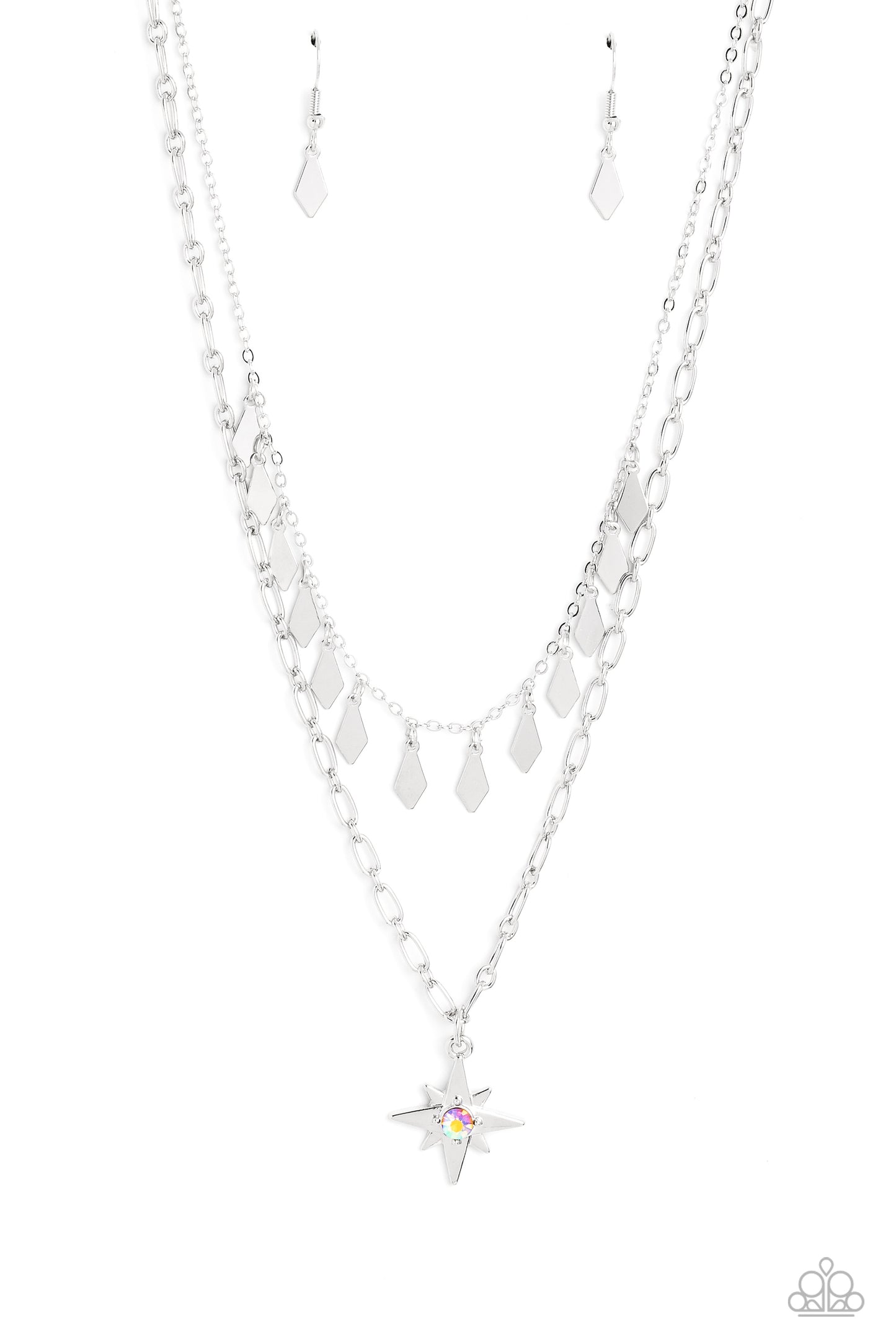 The Second Star To The LIGHT - orange - Paparazzi necklace