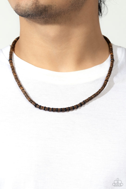 The WOOD Times - black - Paparazzi MENS necklace