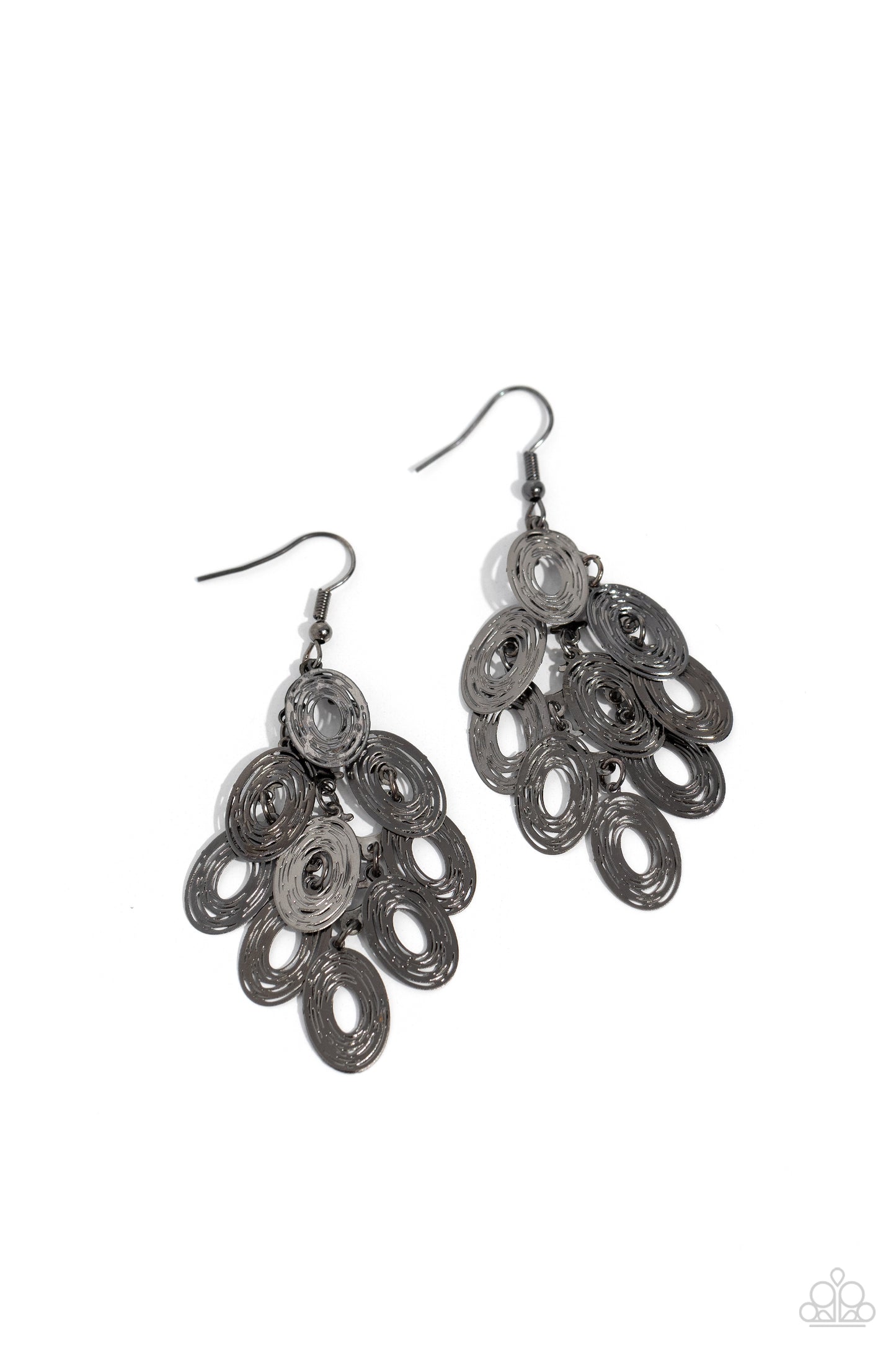 Thrift Shop Twinkle - black - Paparazzi earrings