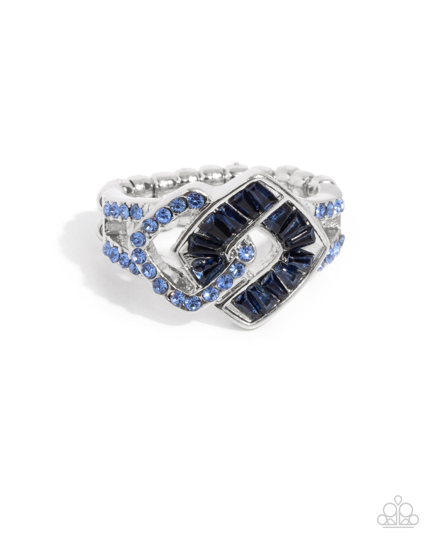 Tilted Travel - blue - Paparazzi ring
