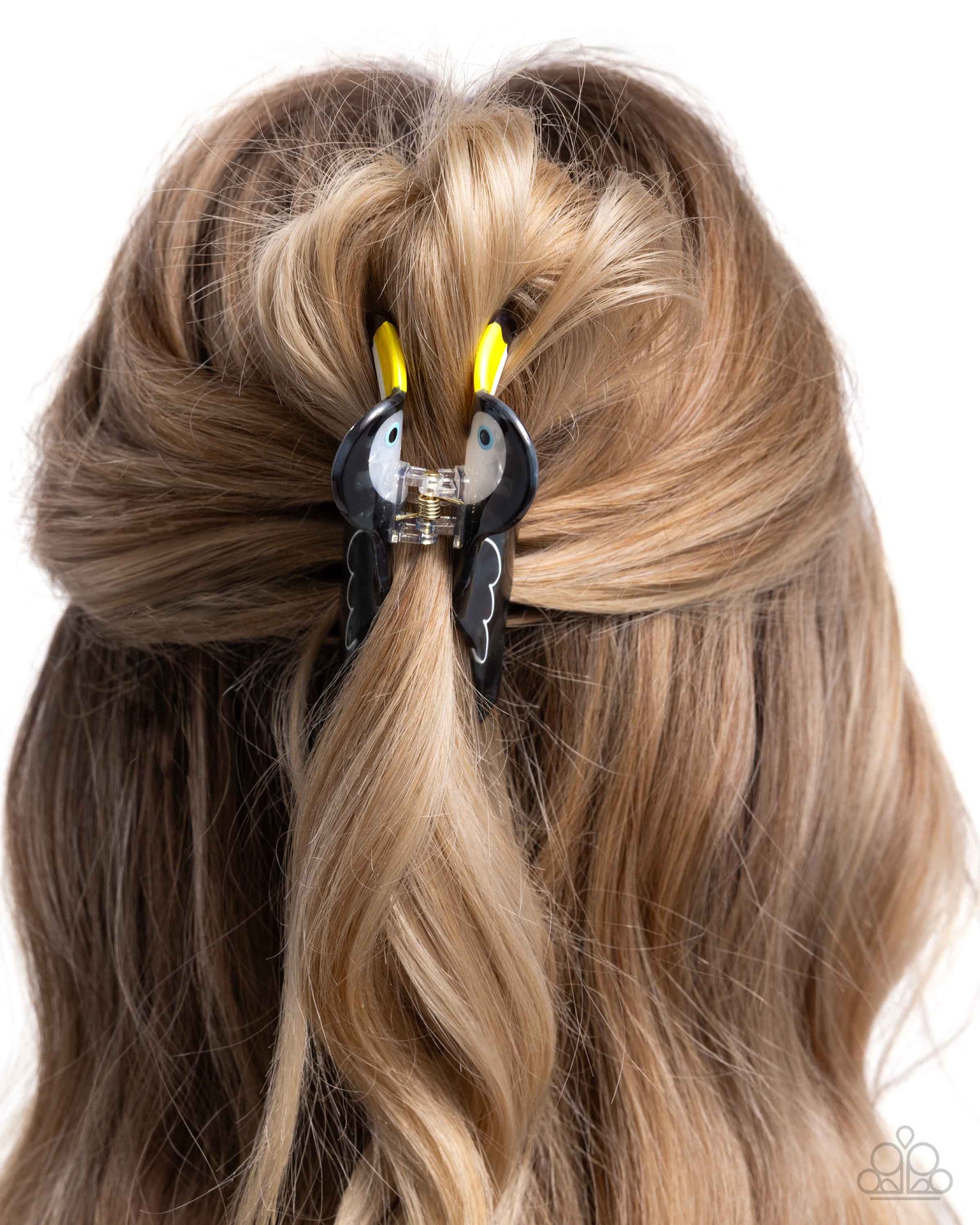 Toucan Theme - black - Paparazzi hair clip