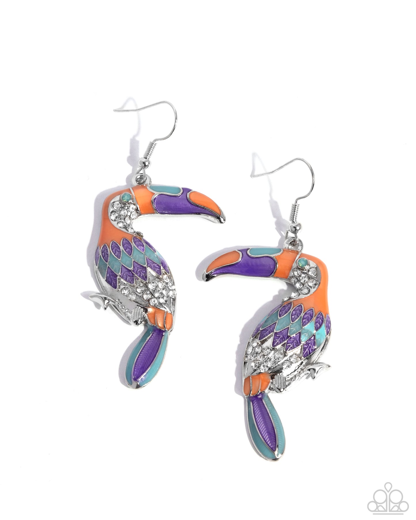 Toucan Tourist - orange - Paparazzi earrings