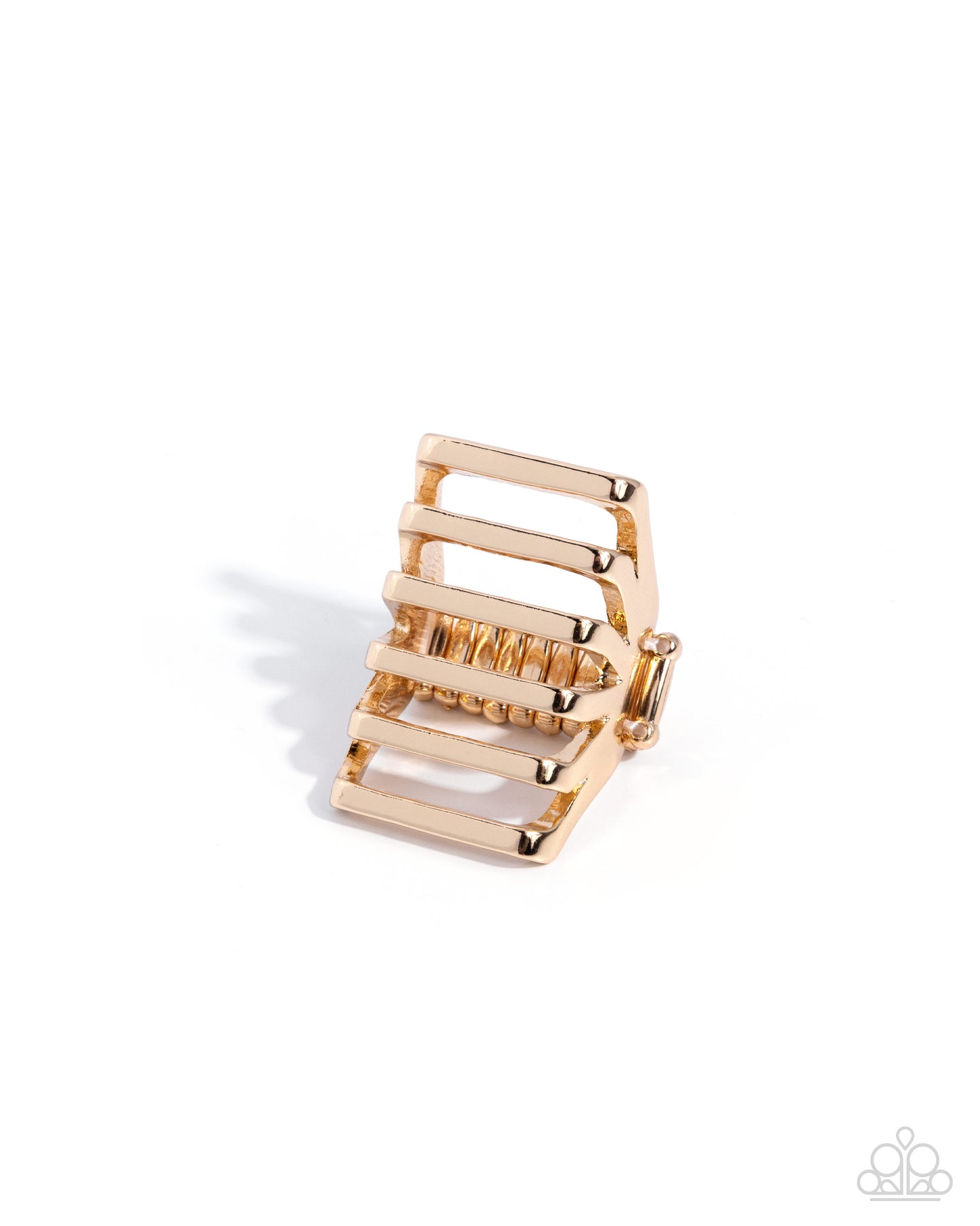 Trailblazing Tiers - gold - Paparazzi ring