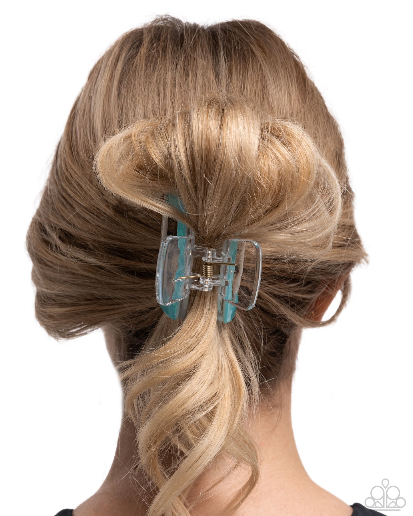 Transparent Texture - blue - Paparazzi hair clip