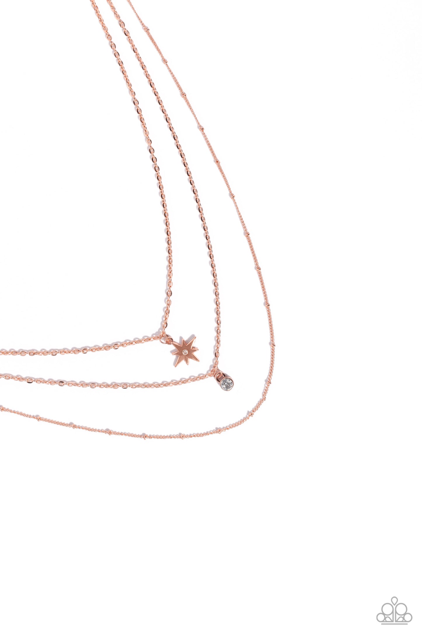 Trendy Twinkle - copper - Paparazzi necklace