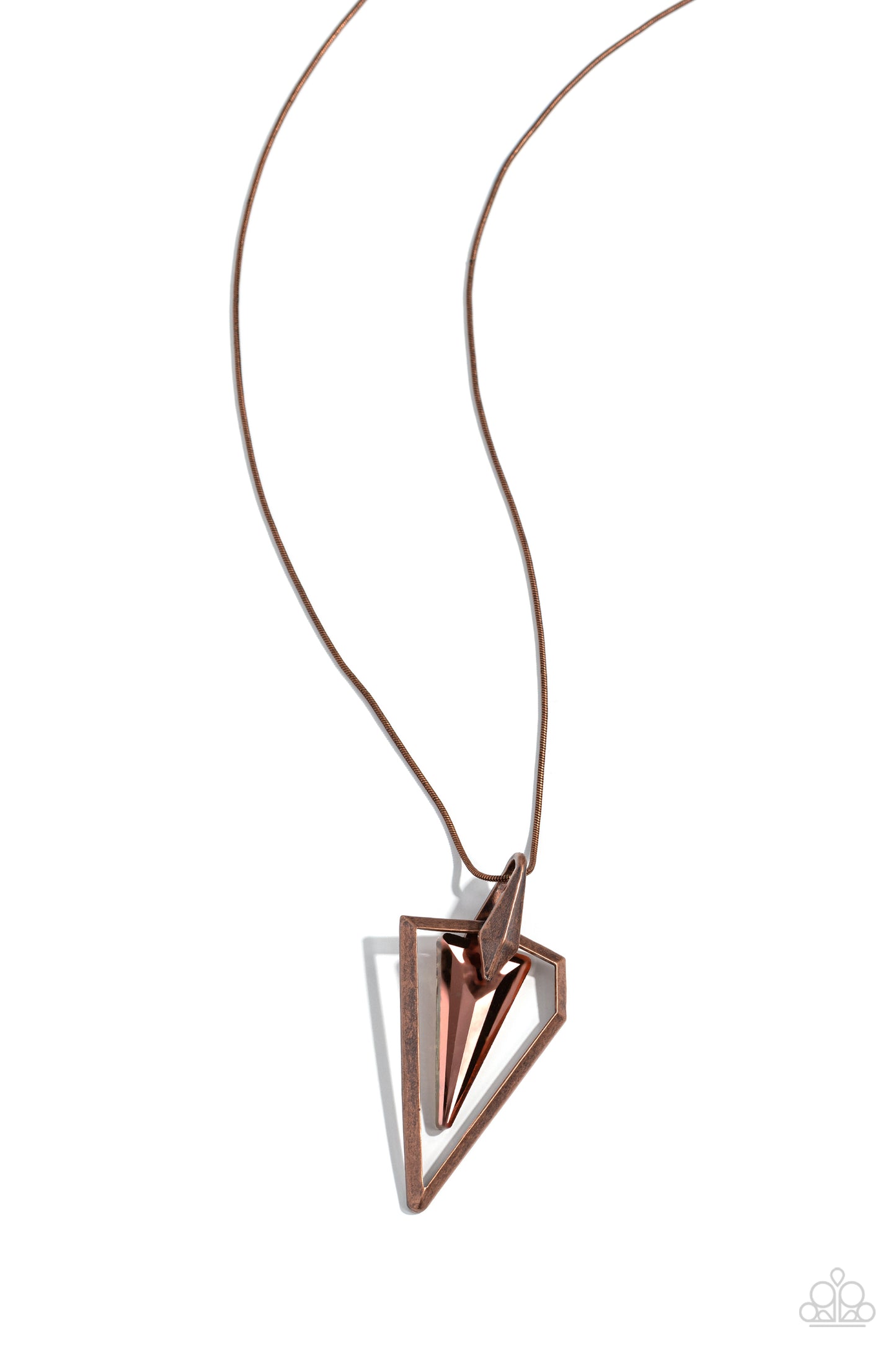 Trifecta Tyrant - copper - Paparazzi necklace