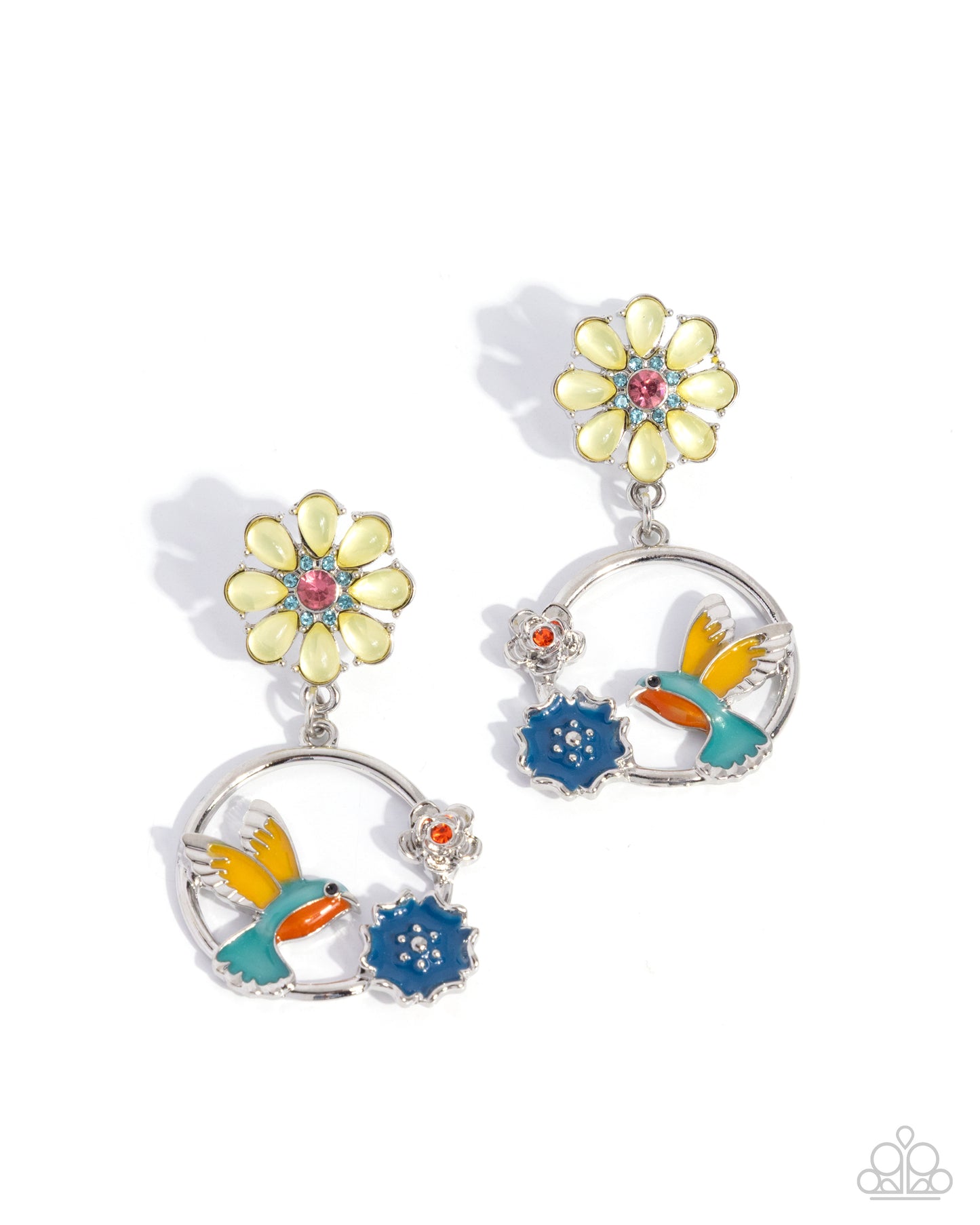 Tropical Tapestry - yellow - Paparazzi earrings