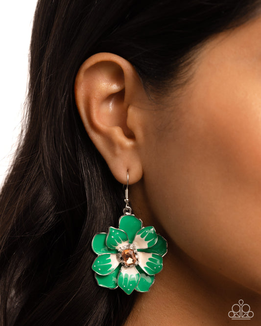 Tropical Treasure - green - Paparazzi earrings