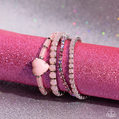 True Love's Theme - pink - Paparazzi bracelet