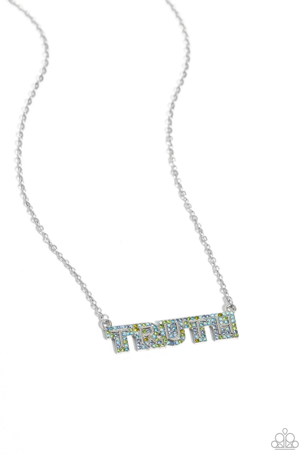 Truth Trinket - blue - Paparazzi necklace