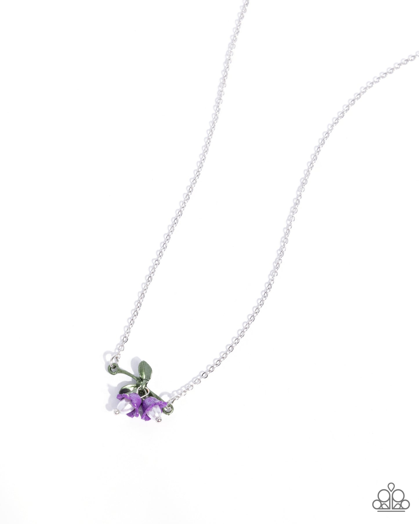 Tulip Drops - purple - Paparazzi necklace