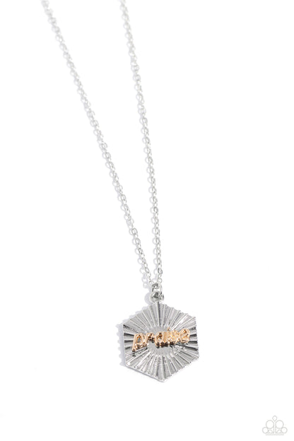 Turn of PRAISE - silver - Paparazzi necklace