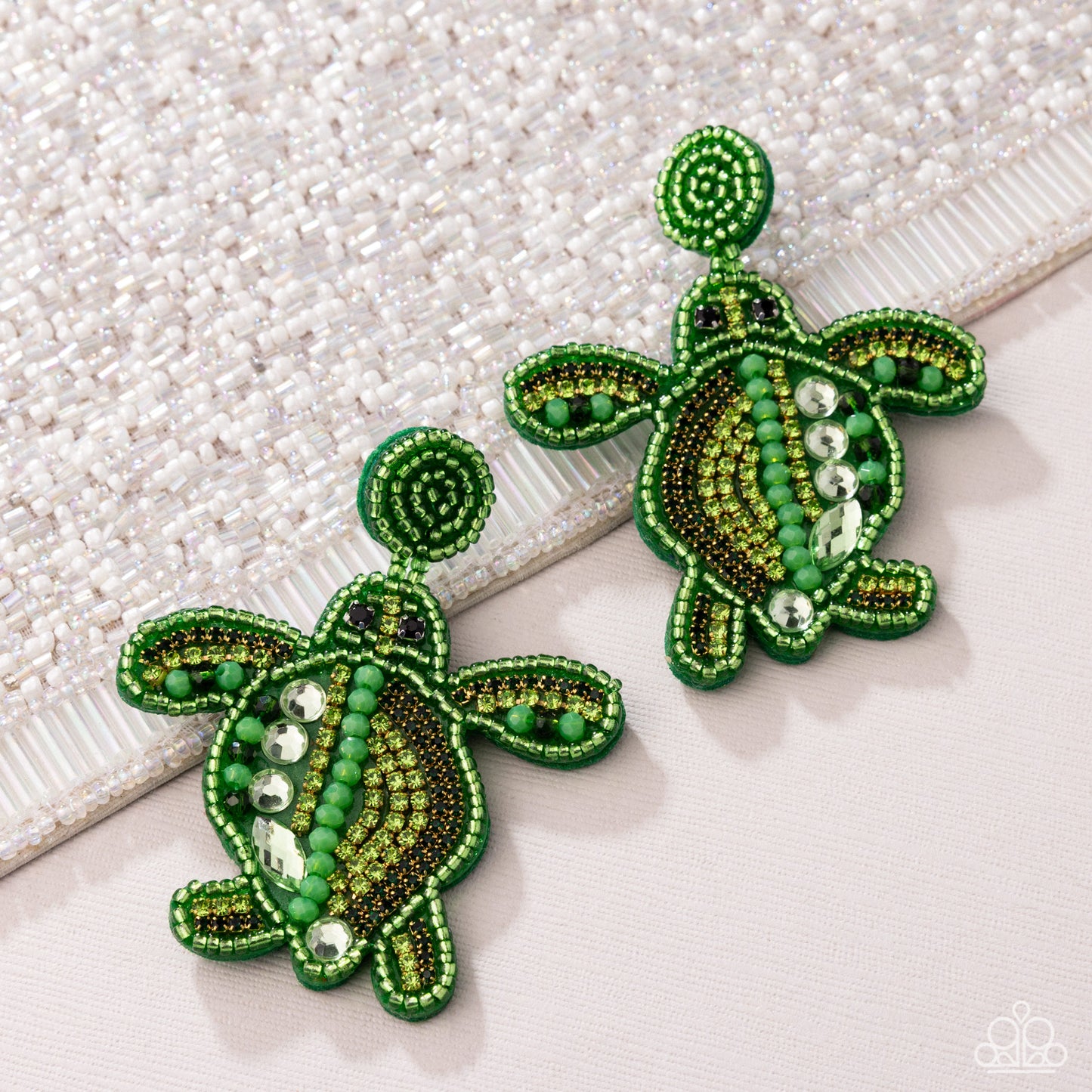 Turtle Tapestry - green - Paparazzi earrings