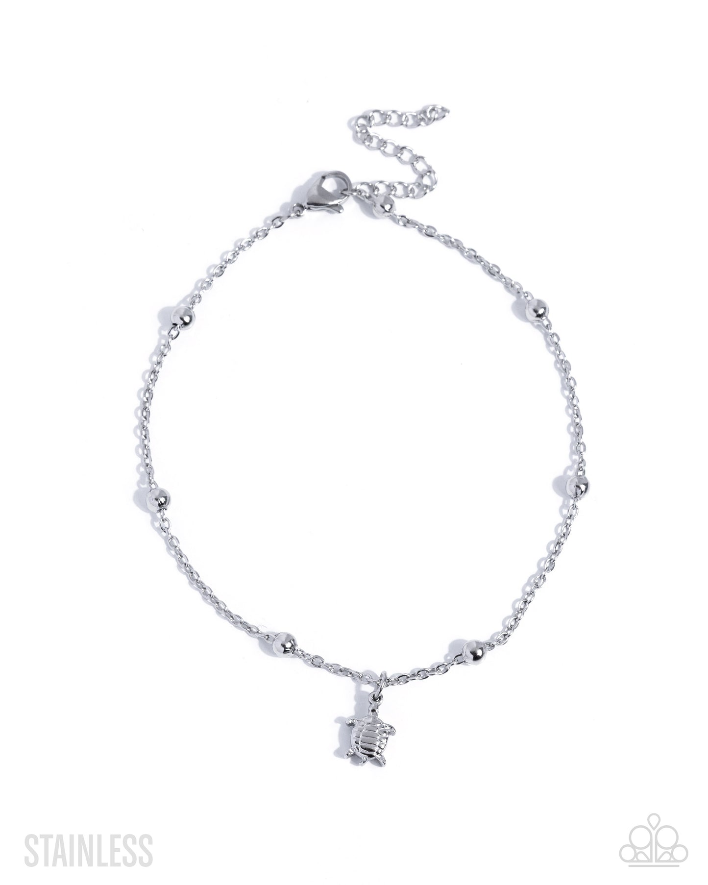 Turtle Timbre - silver - Paparazzi anklet