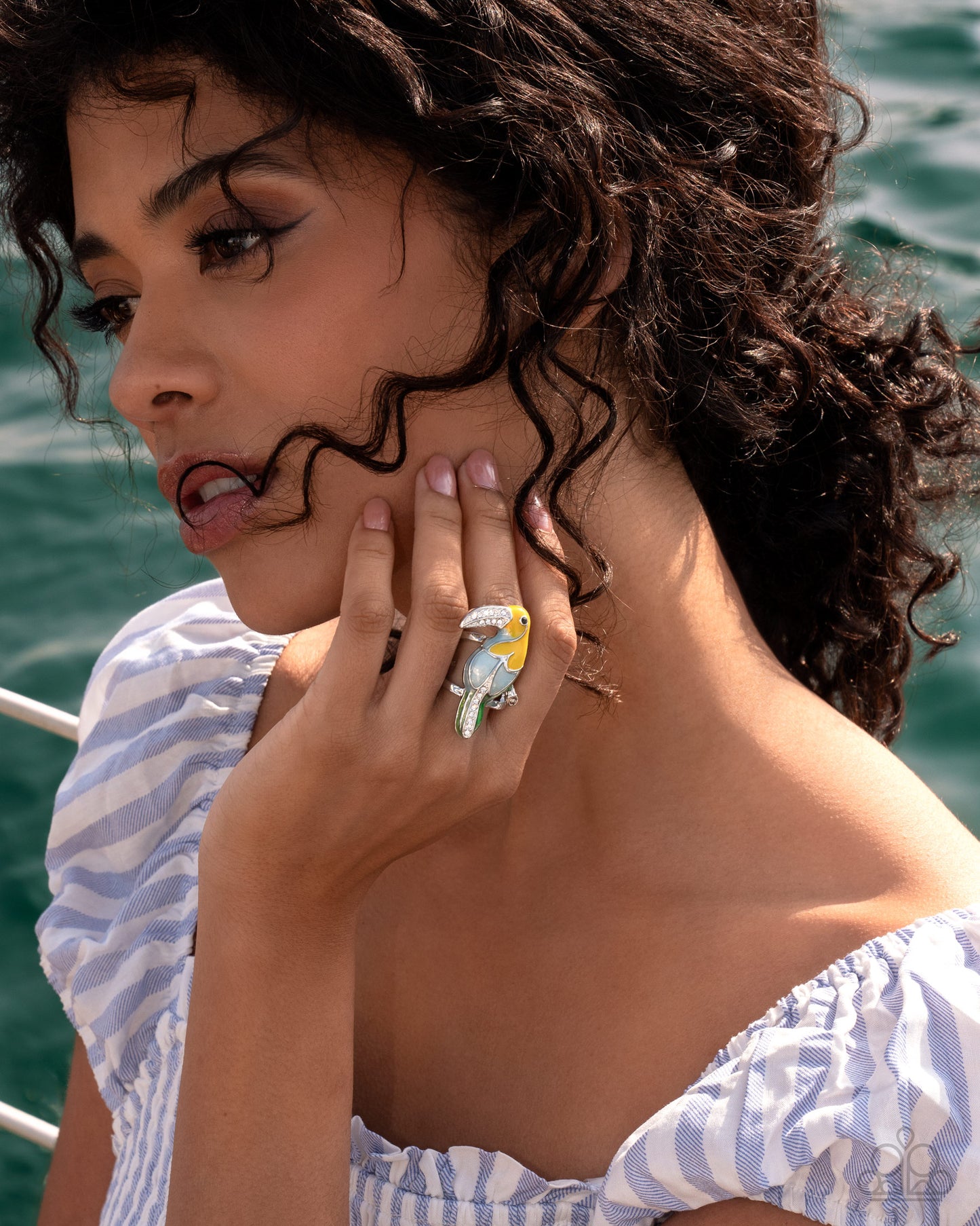 Twinkling Toucan - yellow - Paparazzi ring