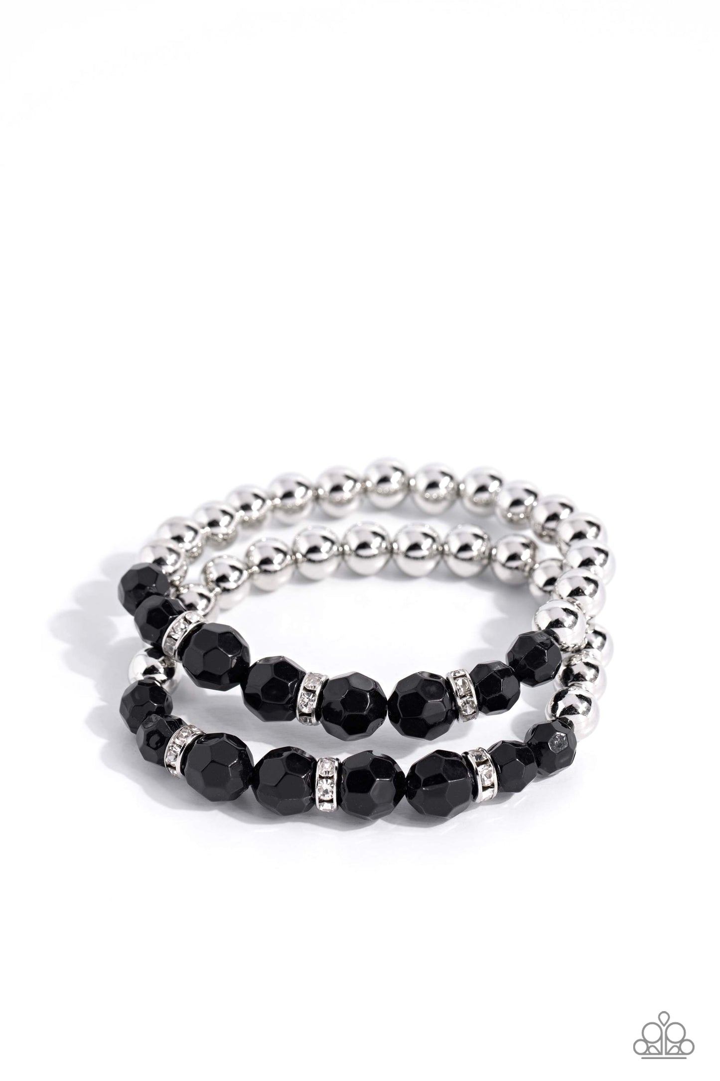 Two by Two Twinkle - black - Paparazzi bracelet