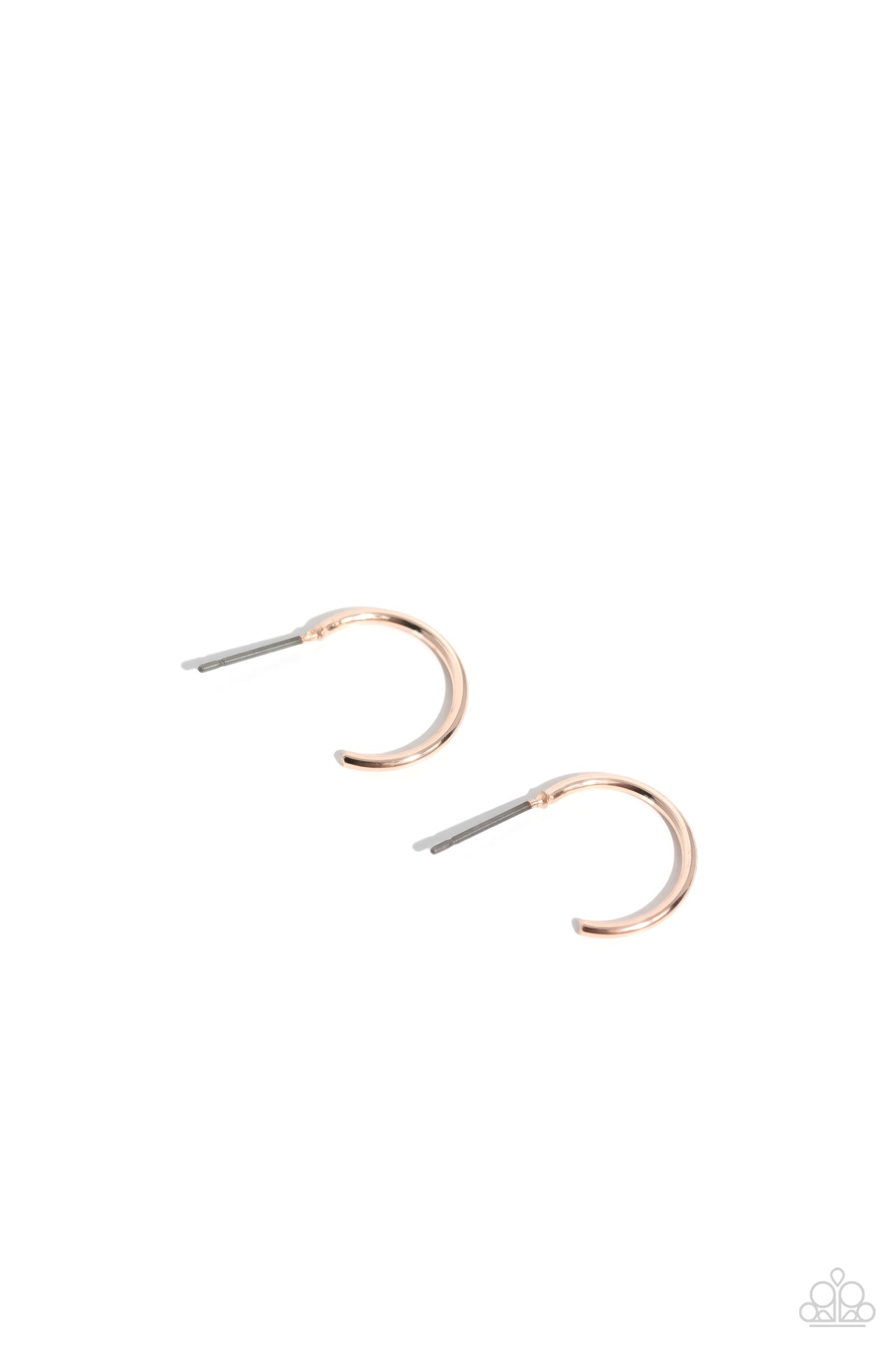 Ultra Upmarket - rose gold - Paparazzi earrings