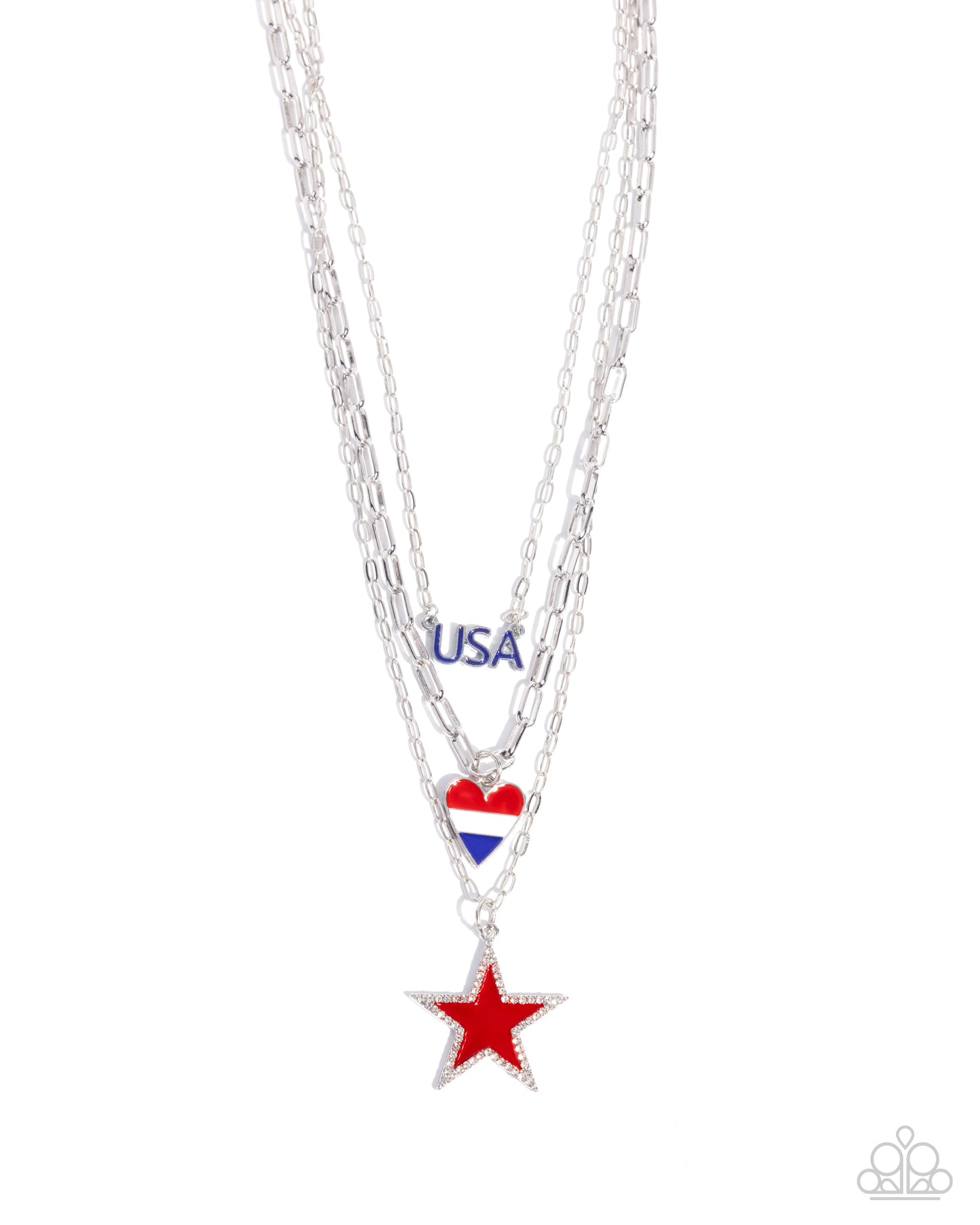 Unforgettable USA - multi - Paparazzi necklace