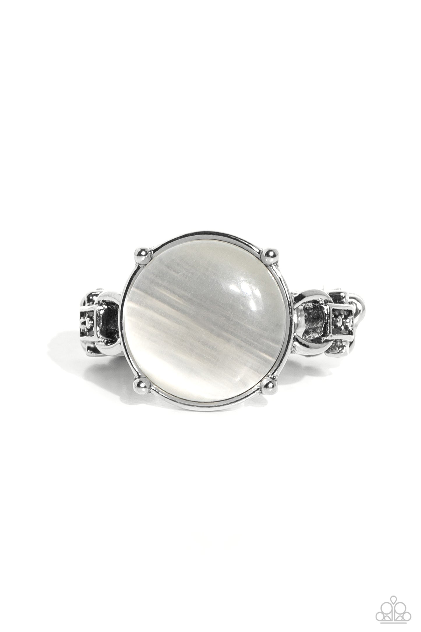 Upper Class Uniform - white - Paparazzi ring