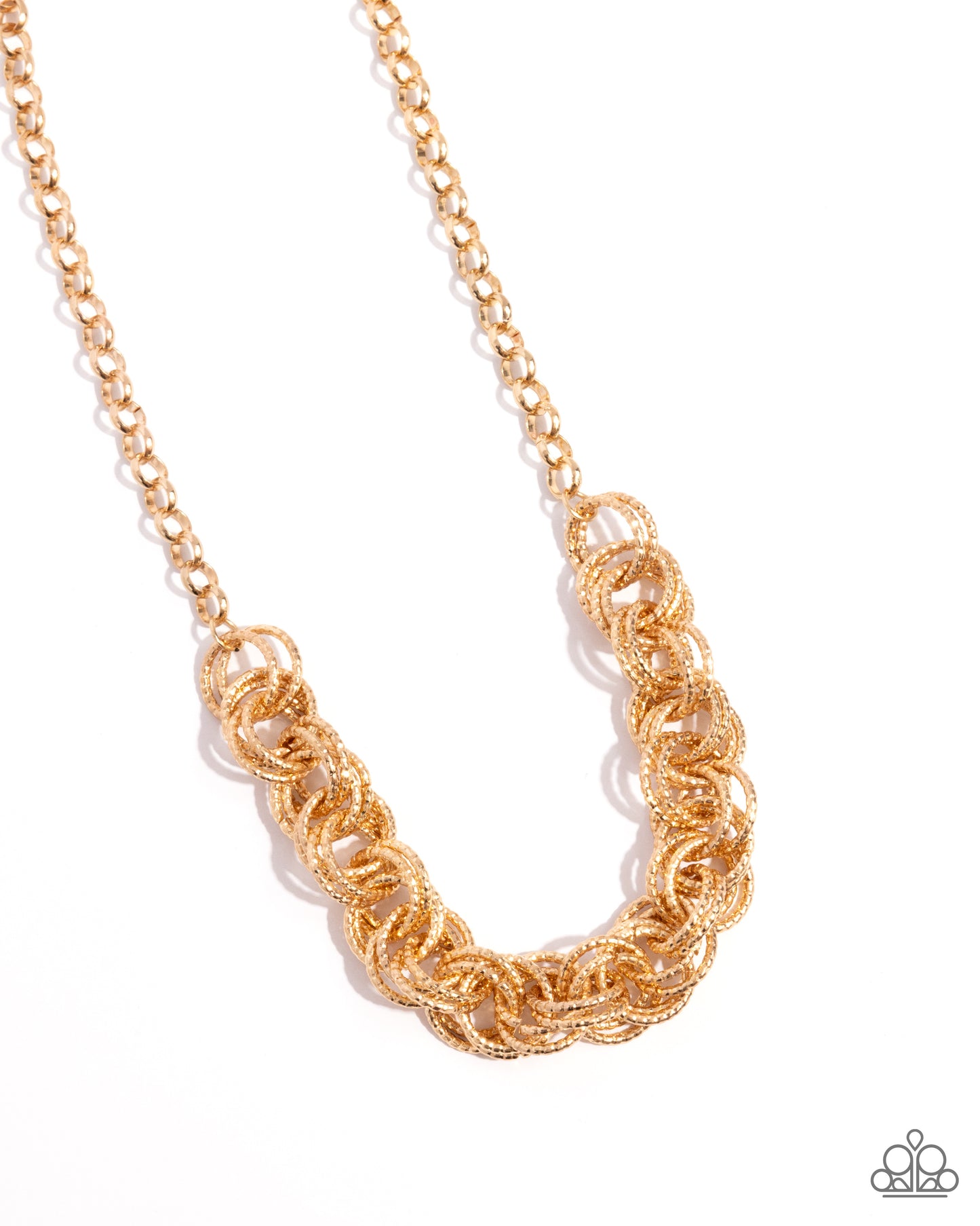 Urban Acoustics - gold - Paparazzi necklace