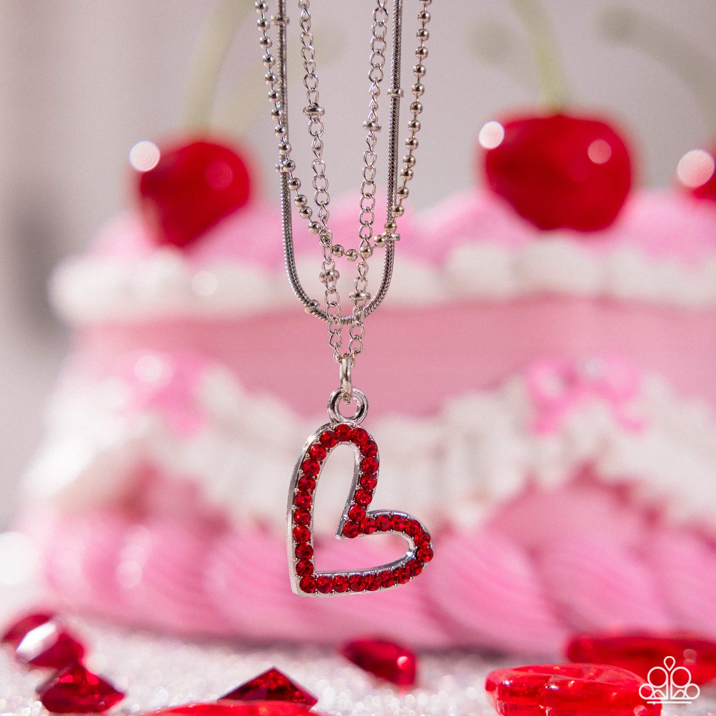 Valentines Day Decadence - red - Paparazzi necklace