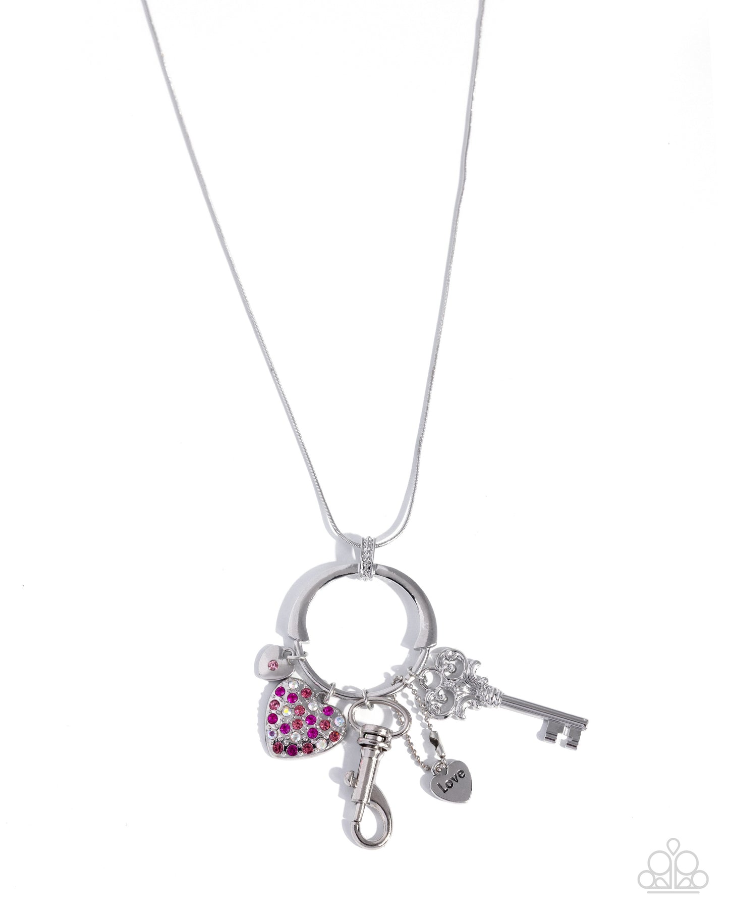 Valentines Verse - pink - Paparazzi LANYARD necklace