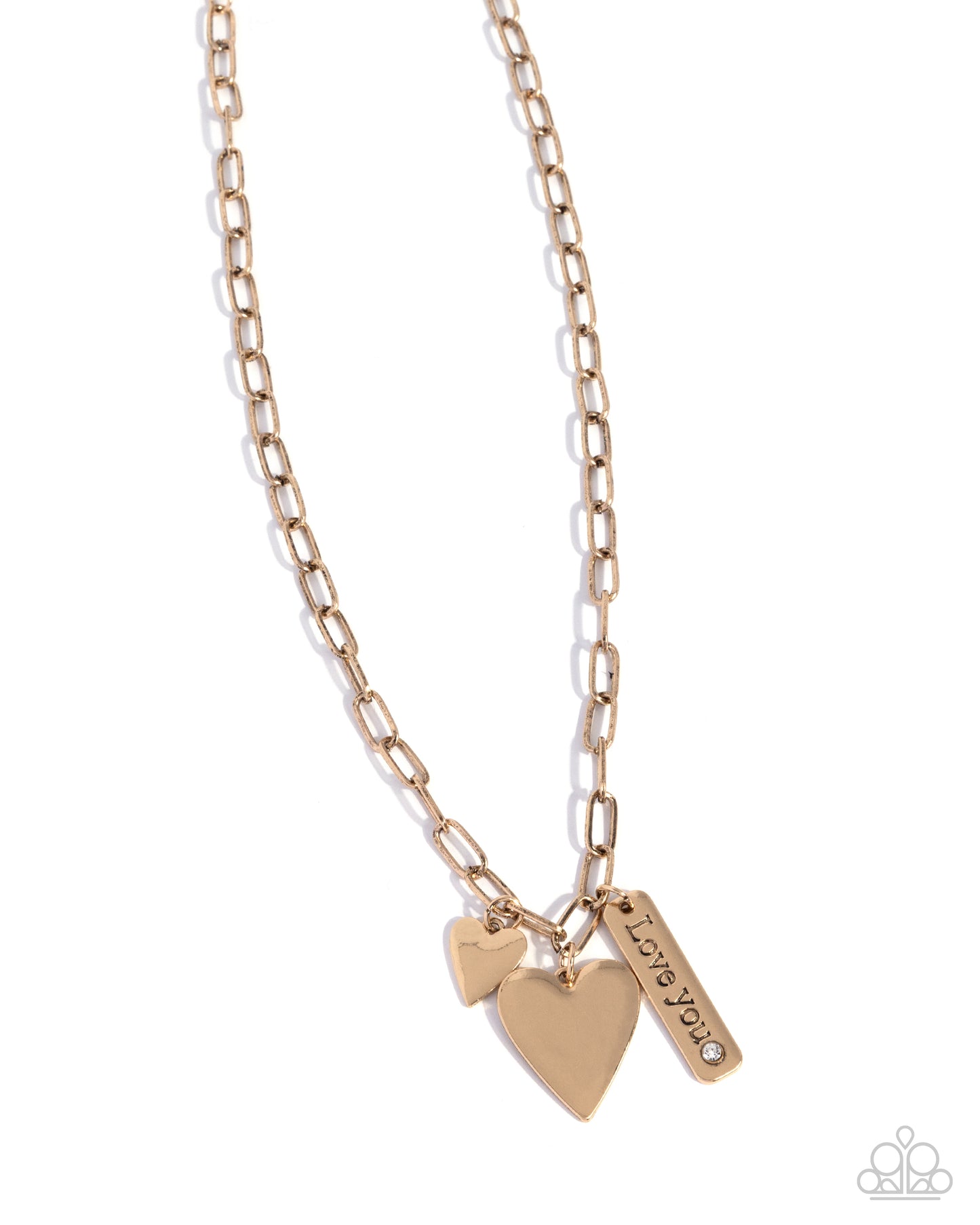 Valentines Victory - gold - Paparazzi necklace
