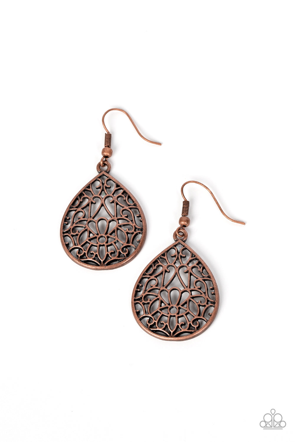 Valley Estate - copper - Paparazzi earrings
