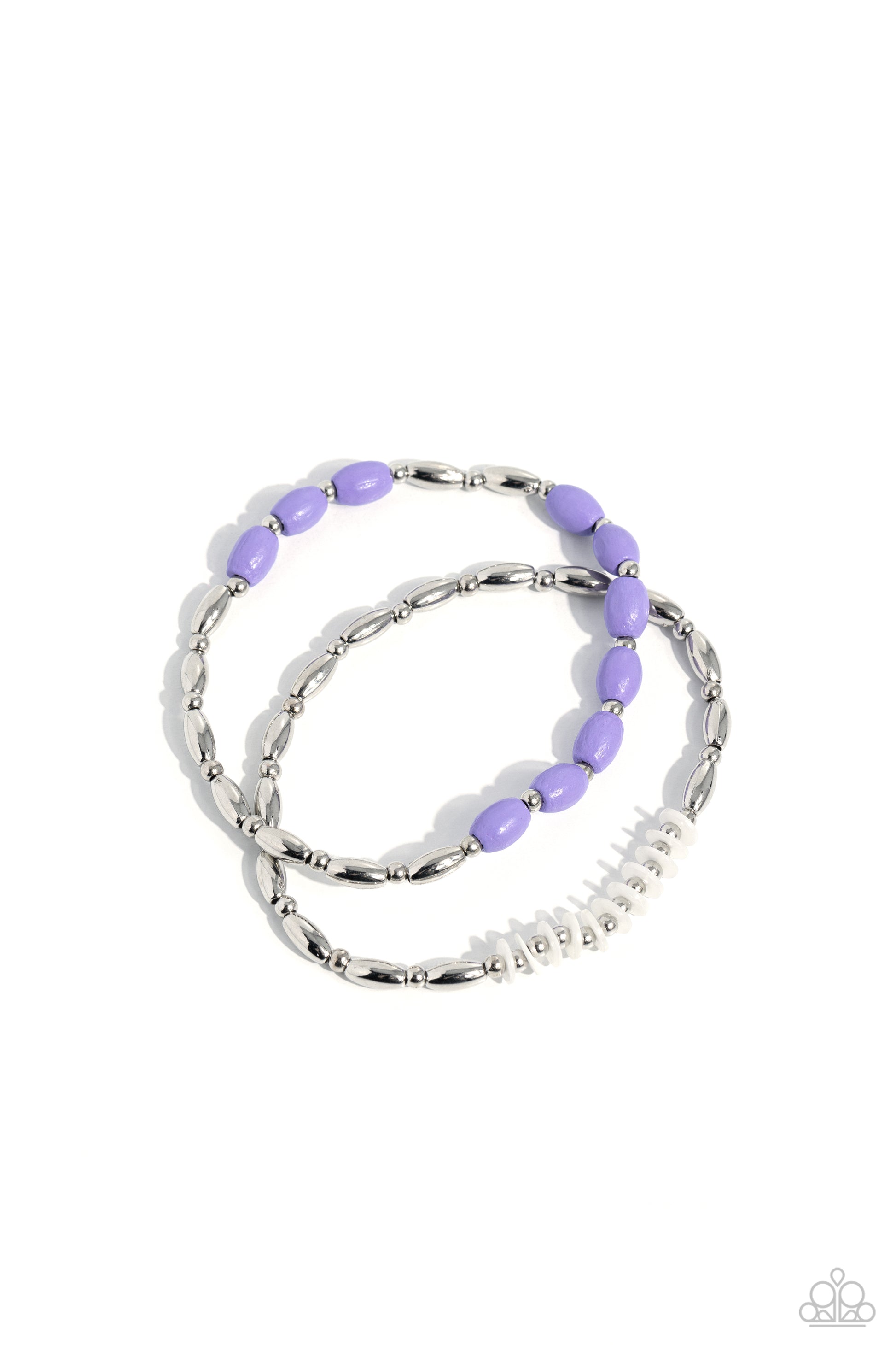 WOOD Luck - purple - Paparazzi bracelet