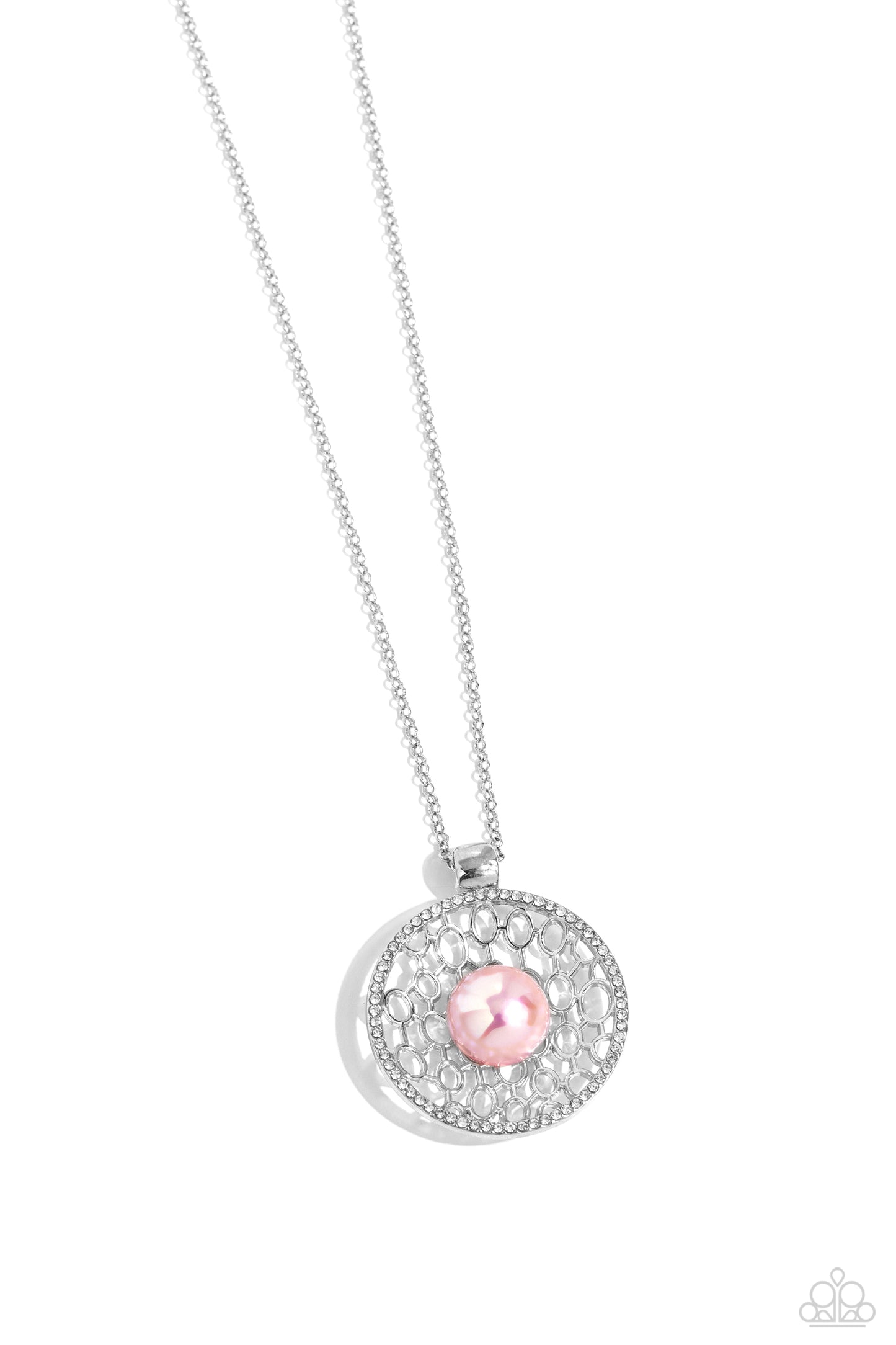 Wall Street Web - pink - Paparazzi necklace