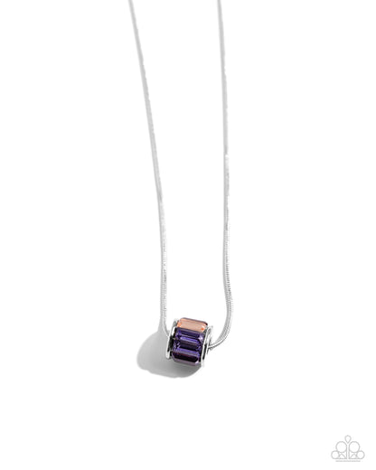 Warden Wheel - purple - Paparazzi necklace