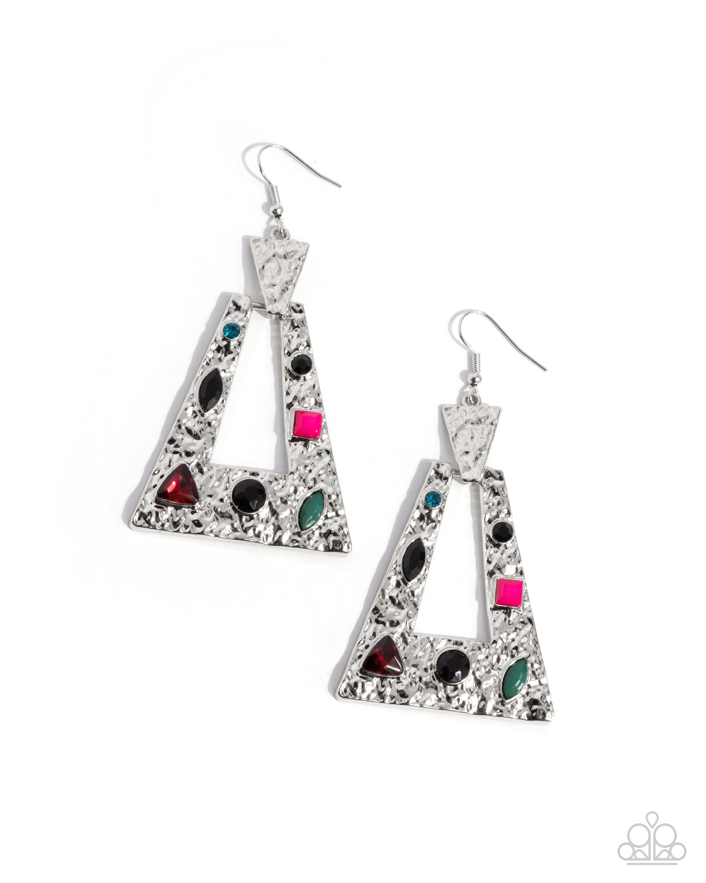 Warped Wanderer - black - Paparazzi earrings
