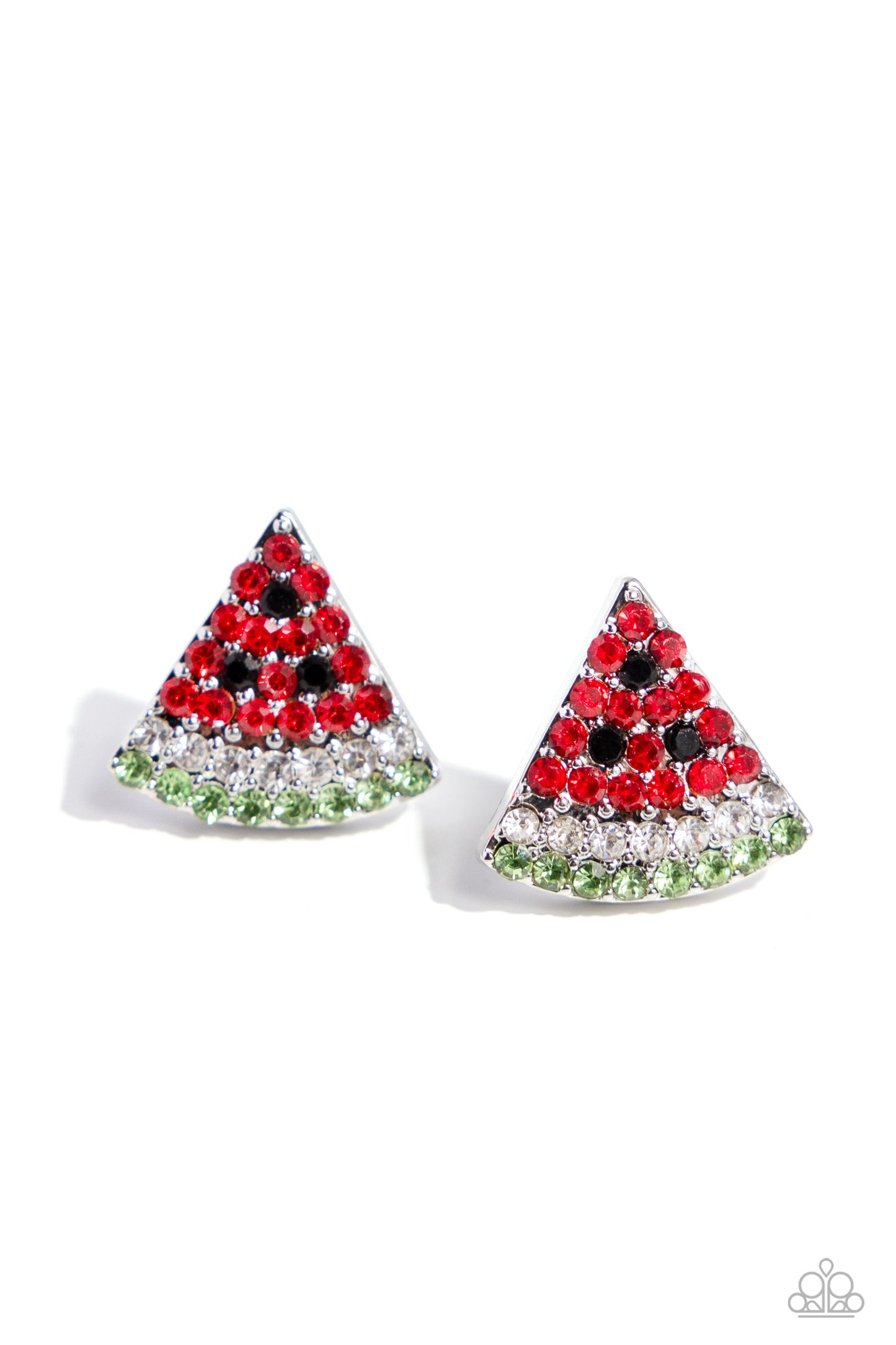 Watermelon Slice - red - Paparazzi earrings