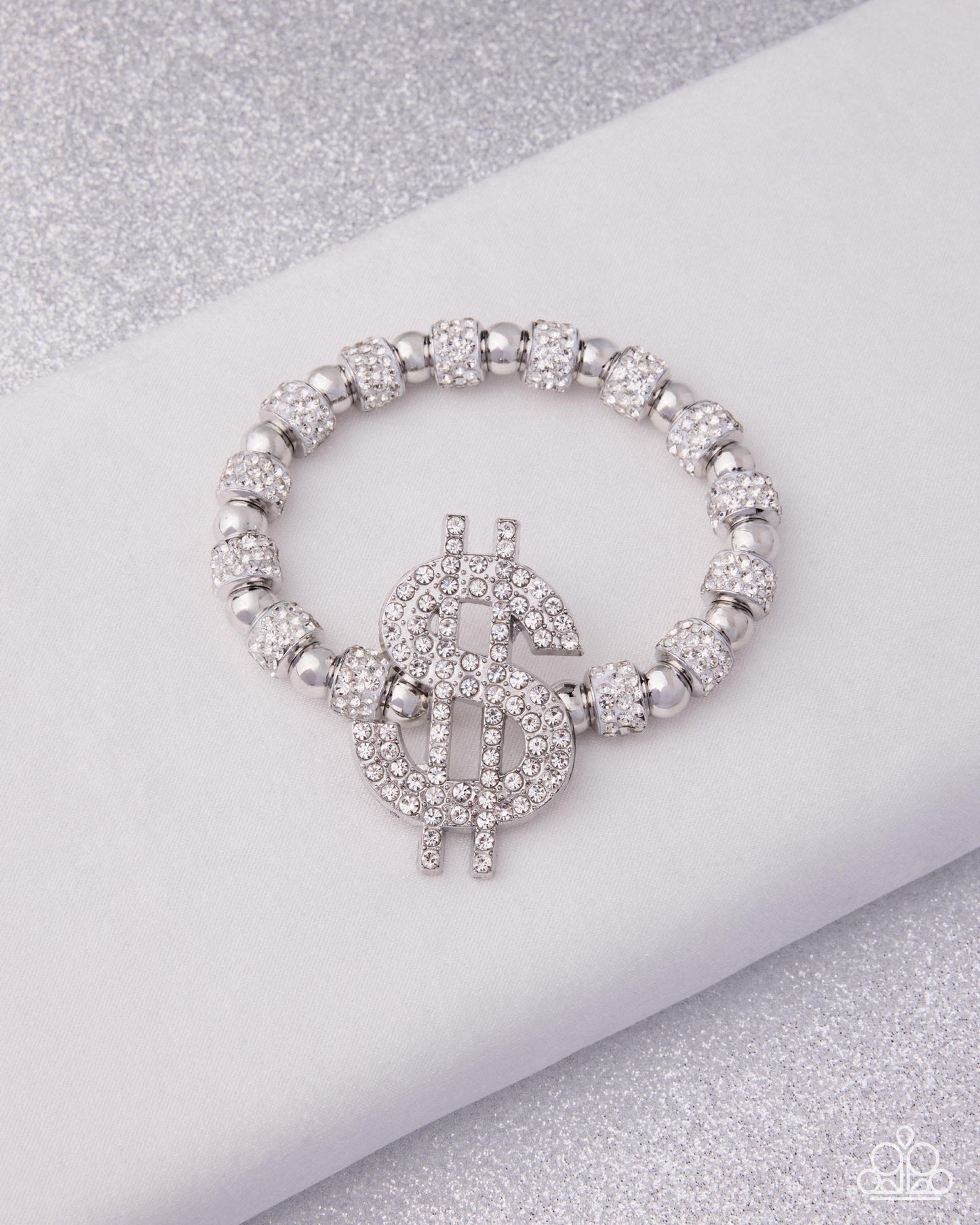 Wealthy Whimsy - white - Paparazzi bracelet