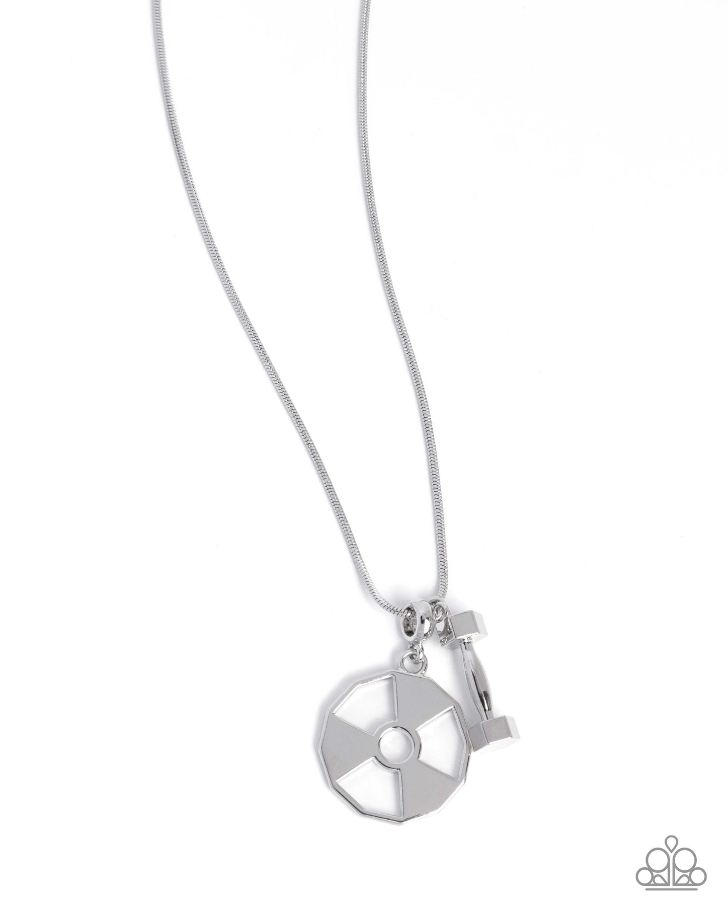 Weighted Welcome - silver - Paparazzi MENS necklace