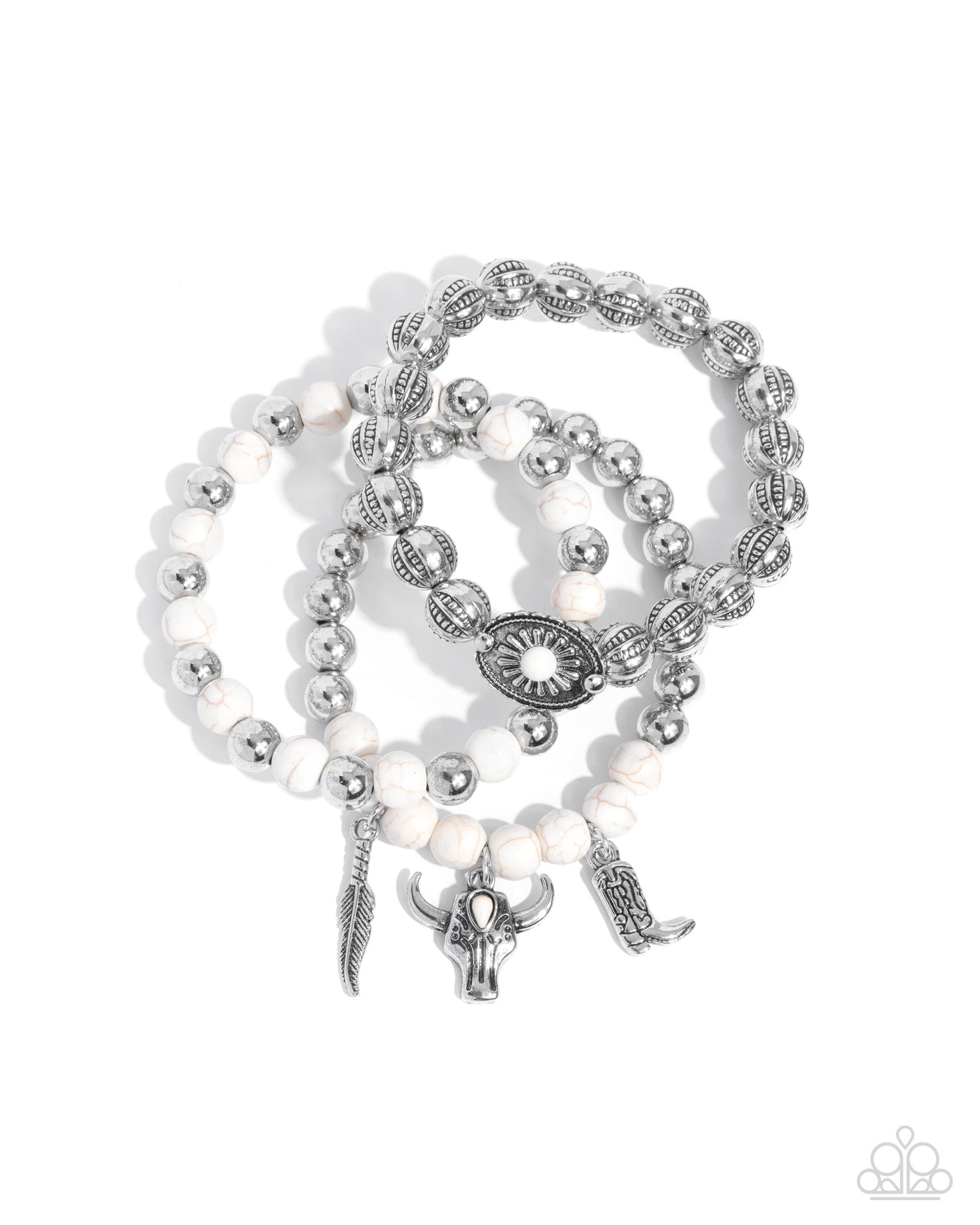 Western Wardrobe - white - Paparazzi bracelet