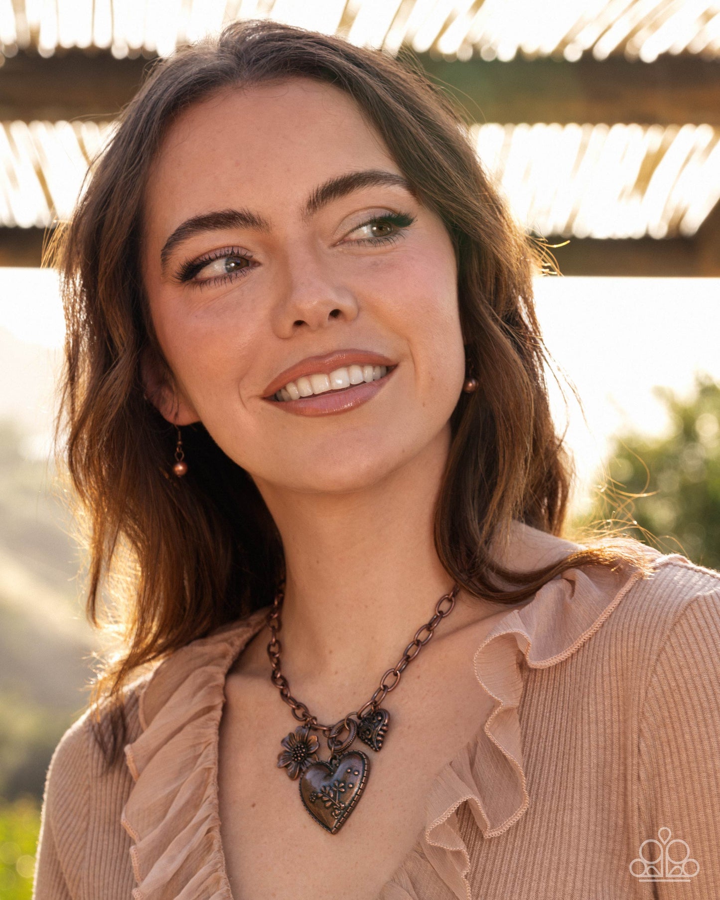 Whimsical Waiver - copper - Paparazzi necklace