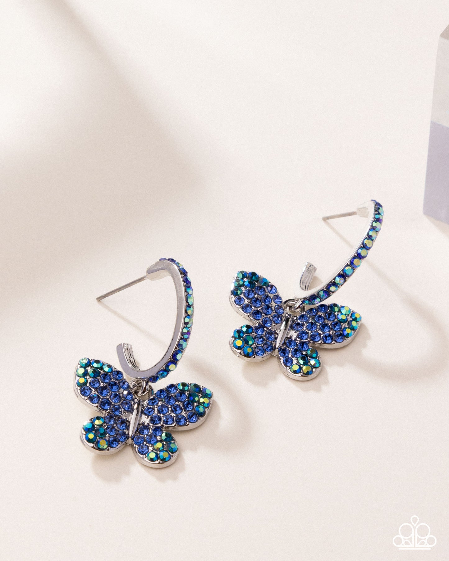 Whimsical Waltz - blue - Paparazzi earrings