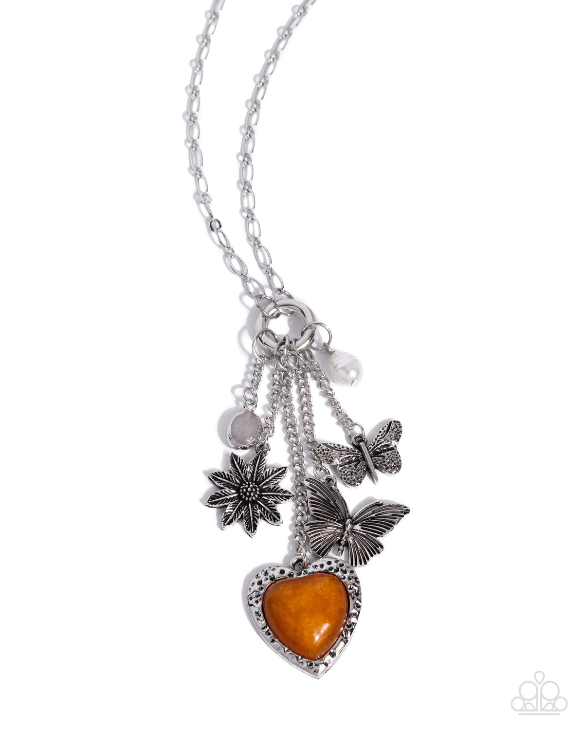 Whimsical Wealth - orange - Paparazzi necklace
